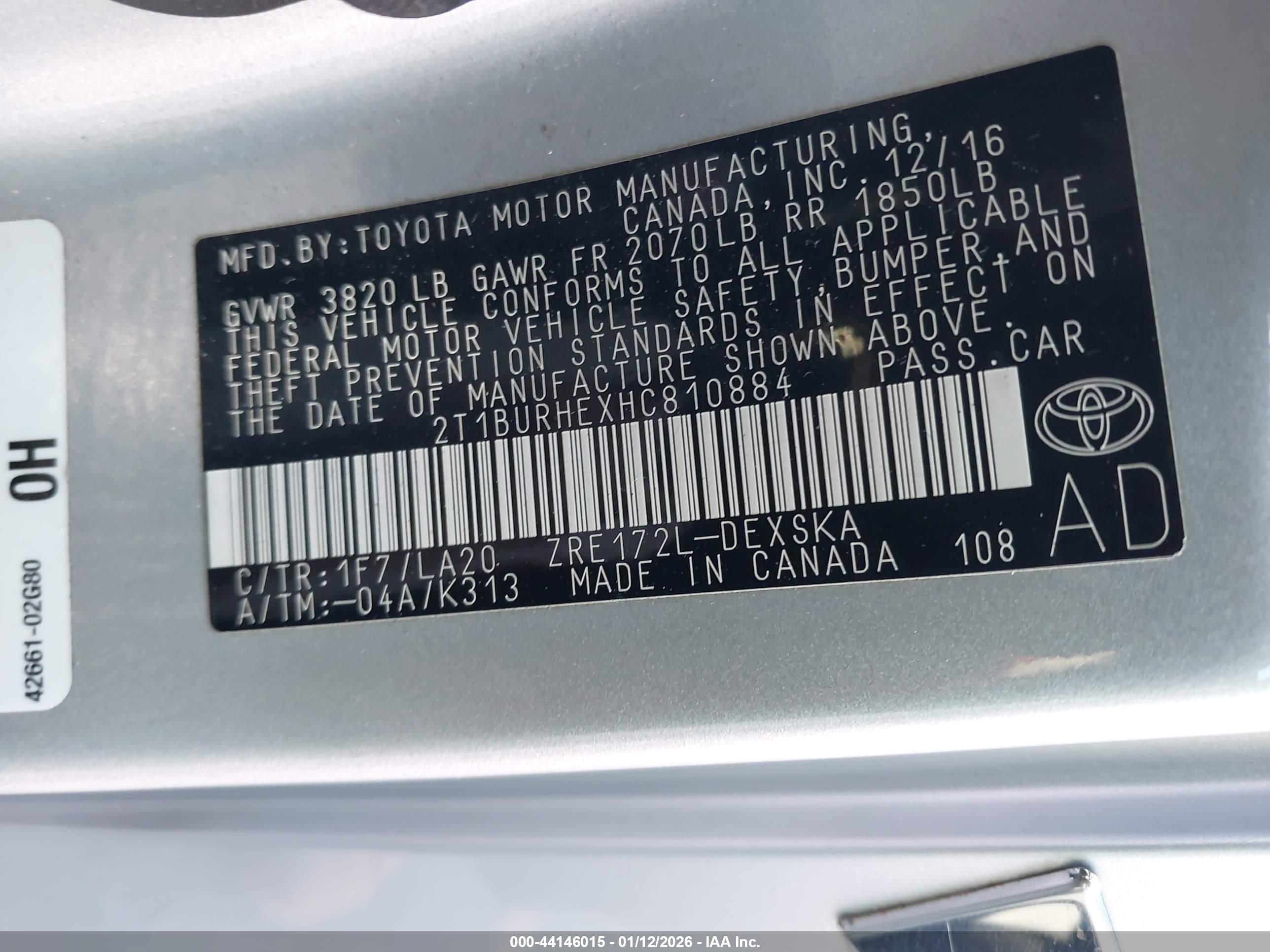 TOYOTA COROLLA image 9
