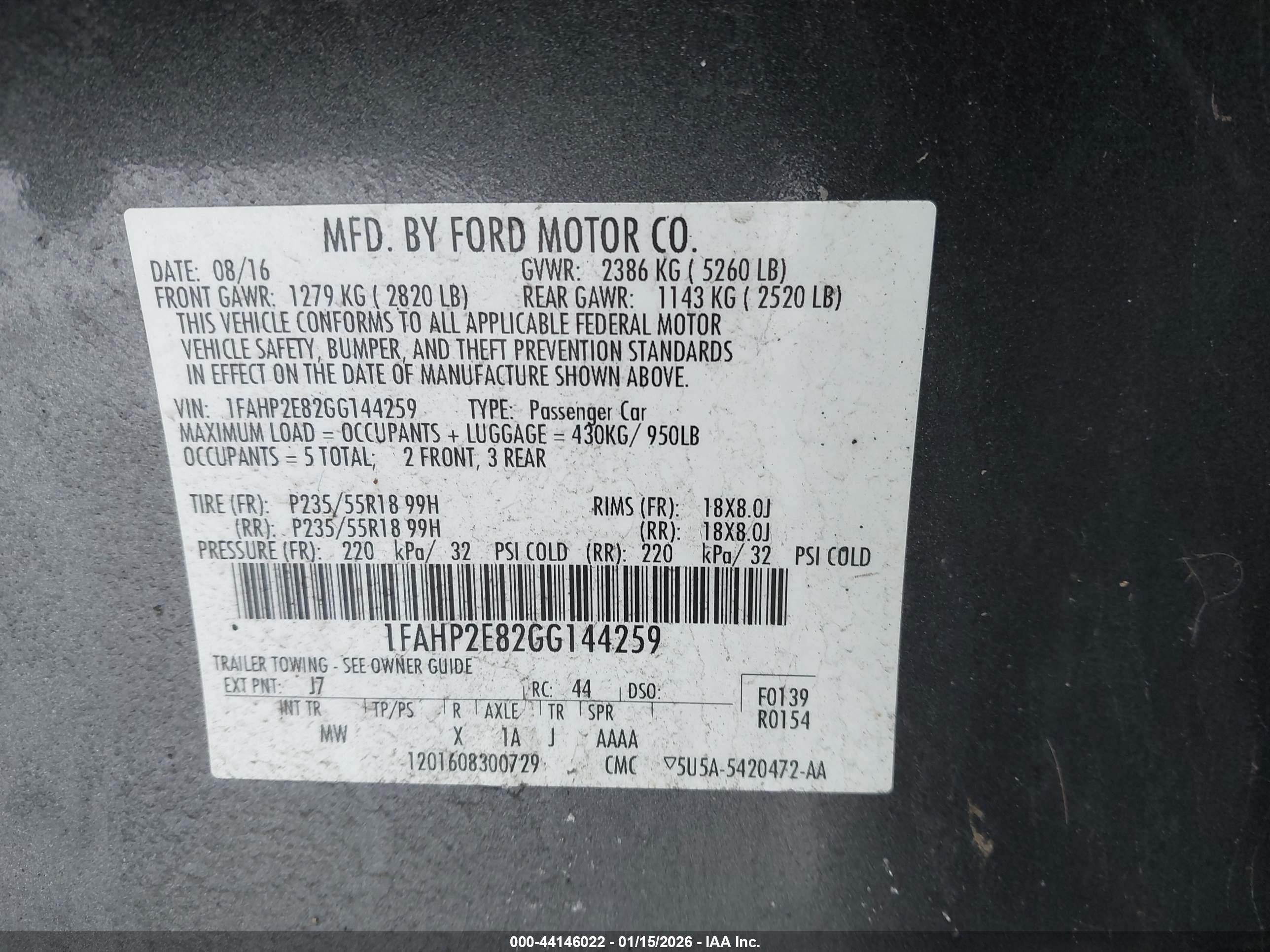FORD TAURUS image 9