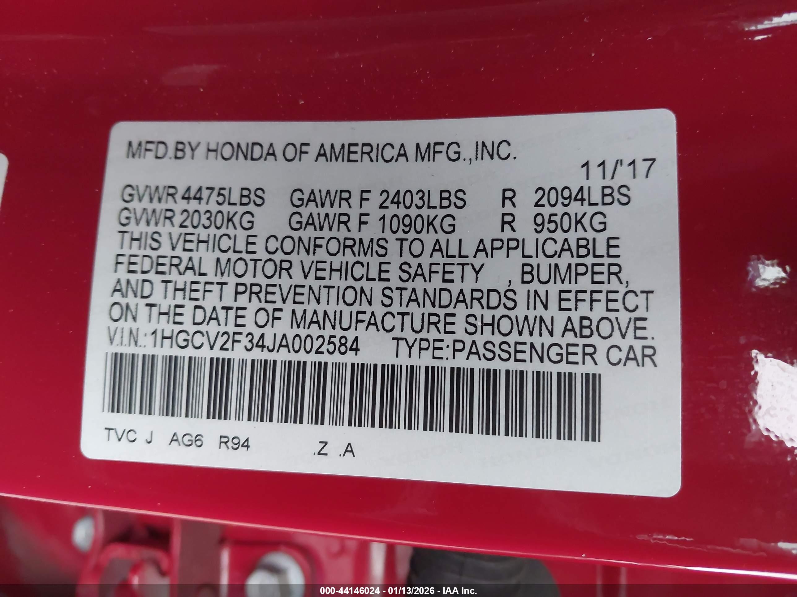 HONDA ACCORD image 9