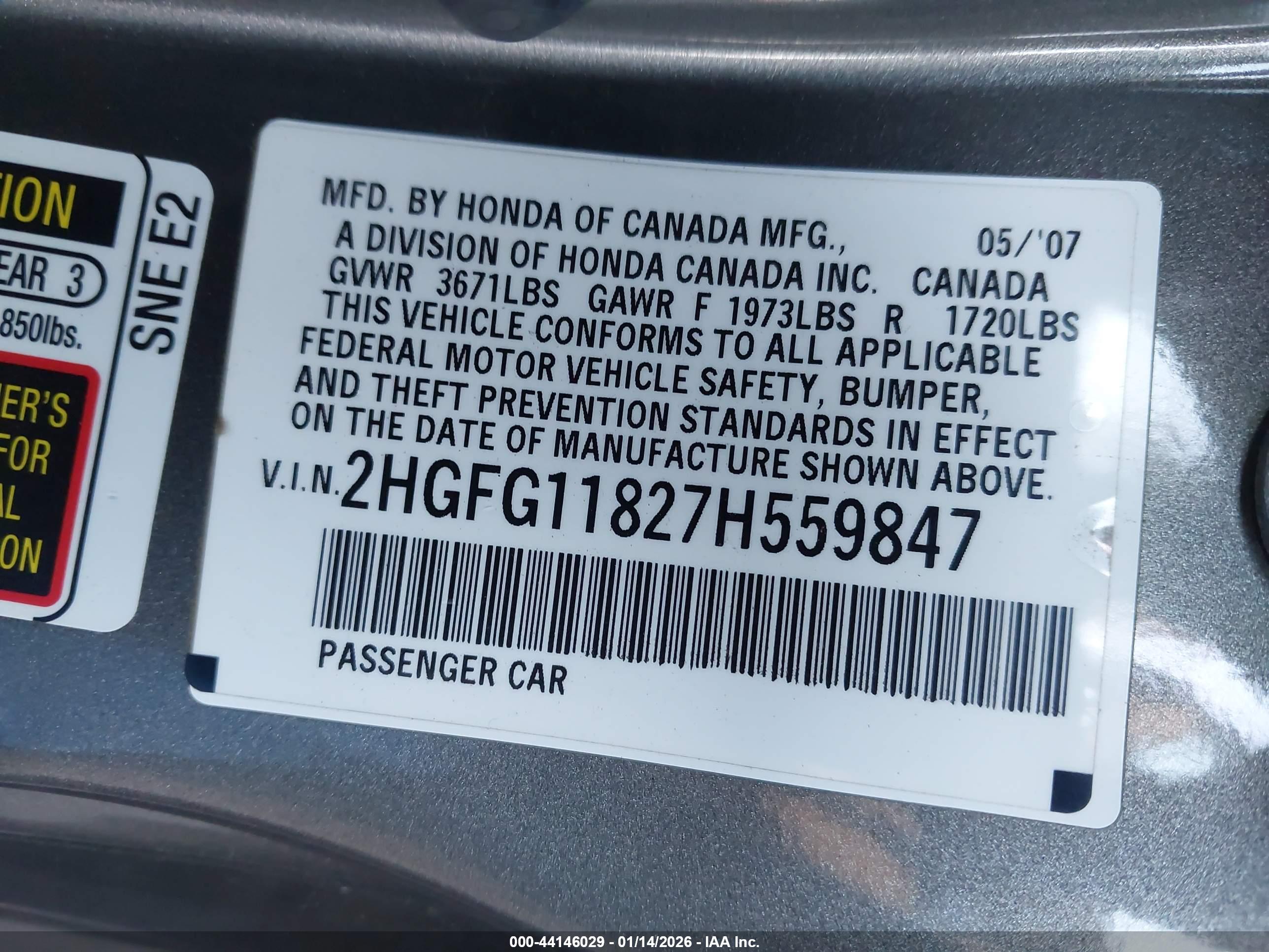 HONDA CIVIC image 9