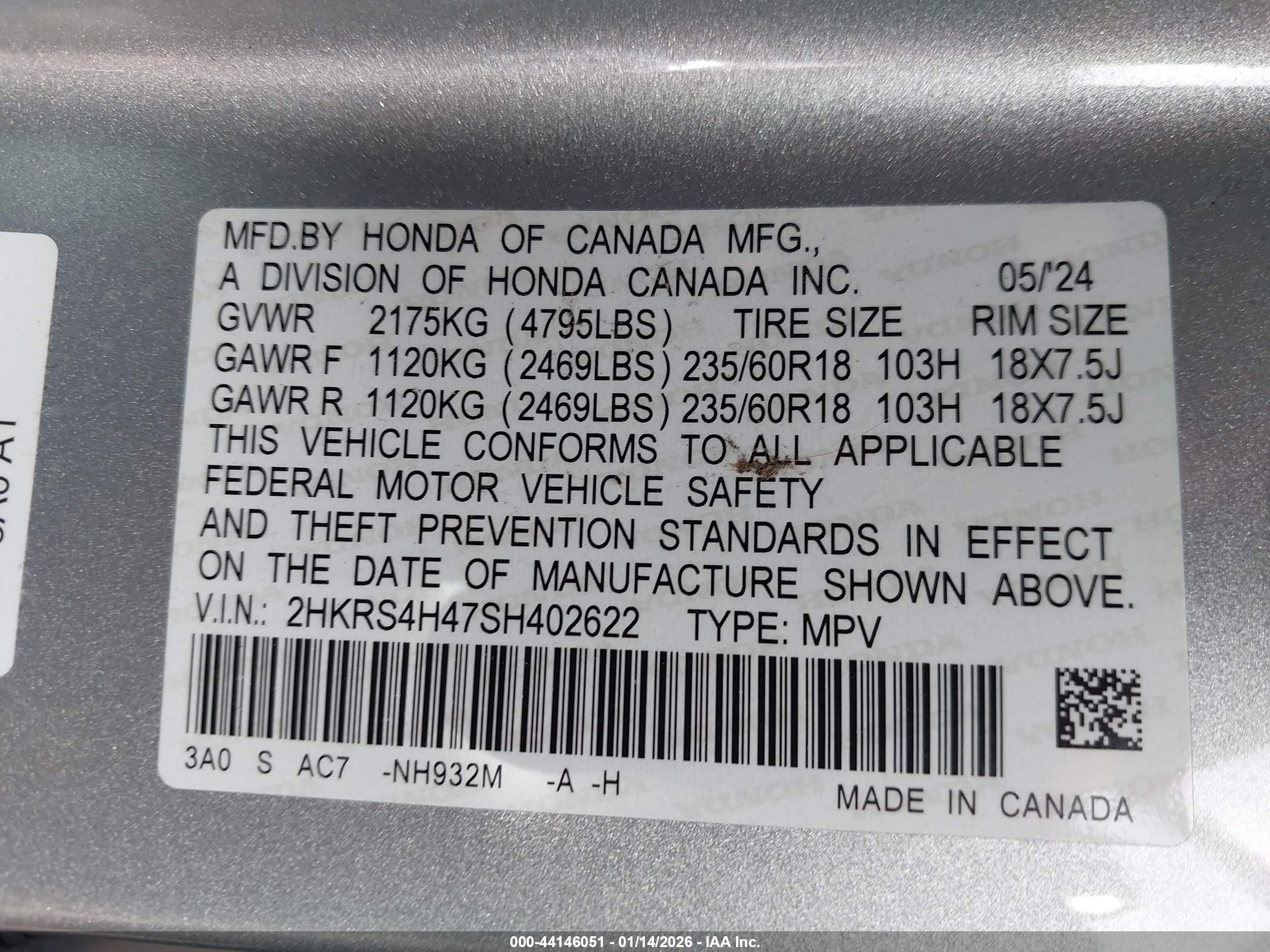 HONDA CR-V image 9