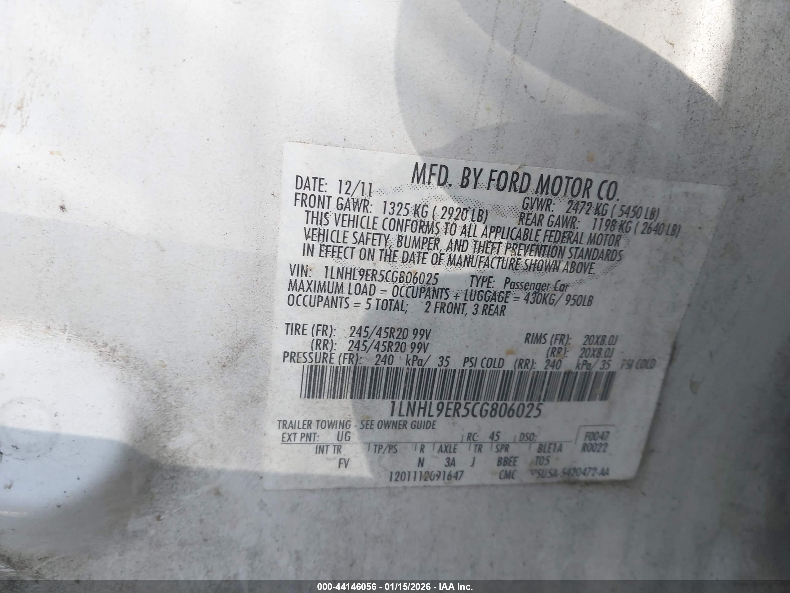LINCOLN MKS image 9