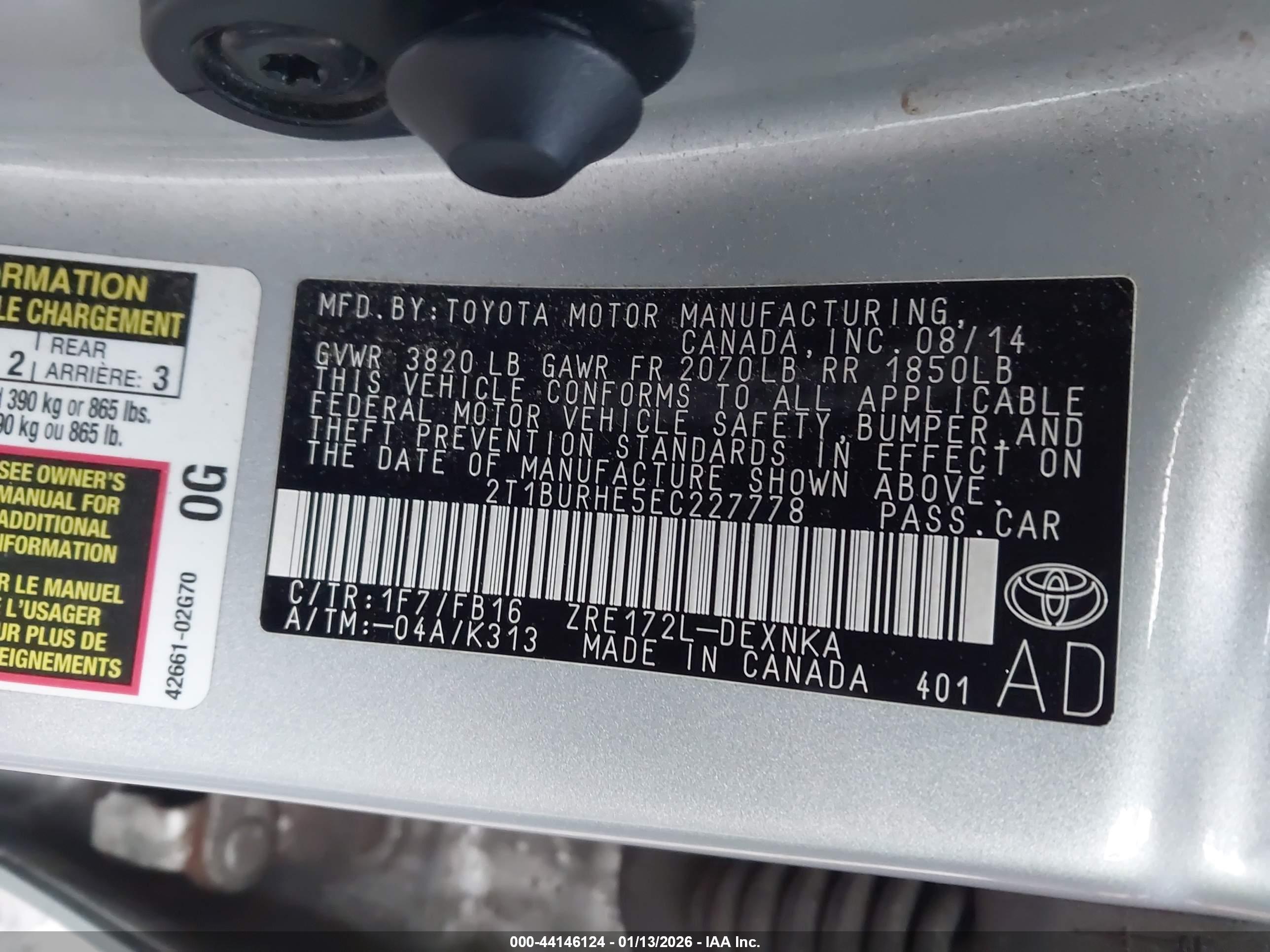 TOYOTA COROLLA image 9