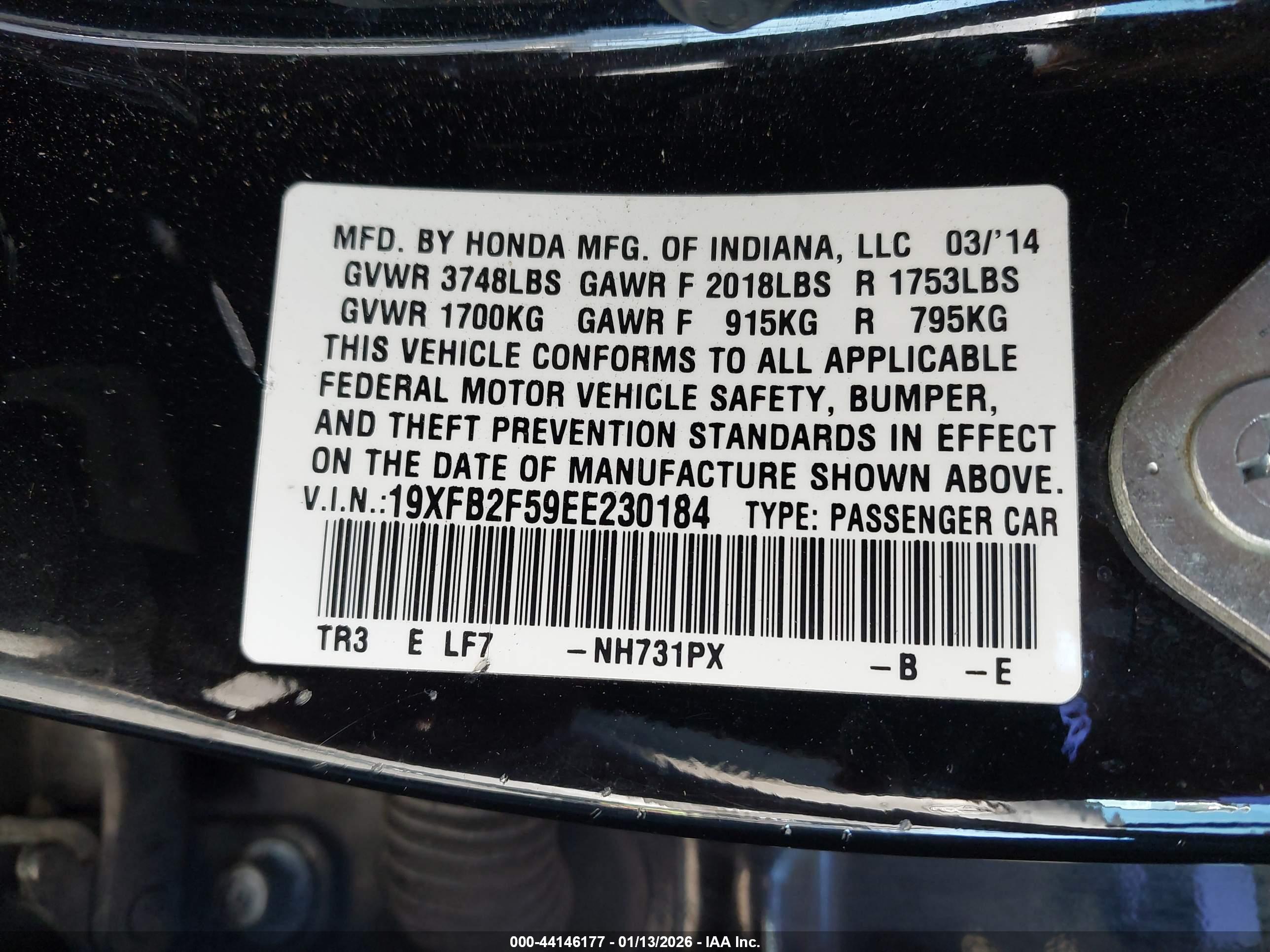 HONDA CIVIC image 9
