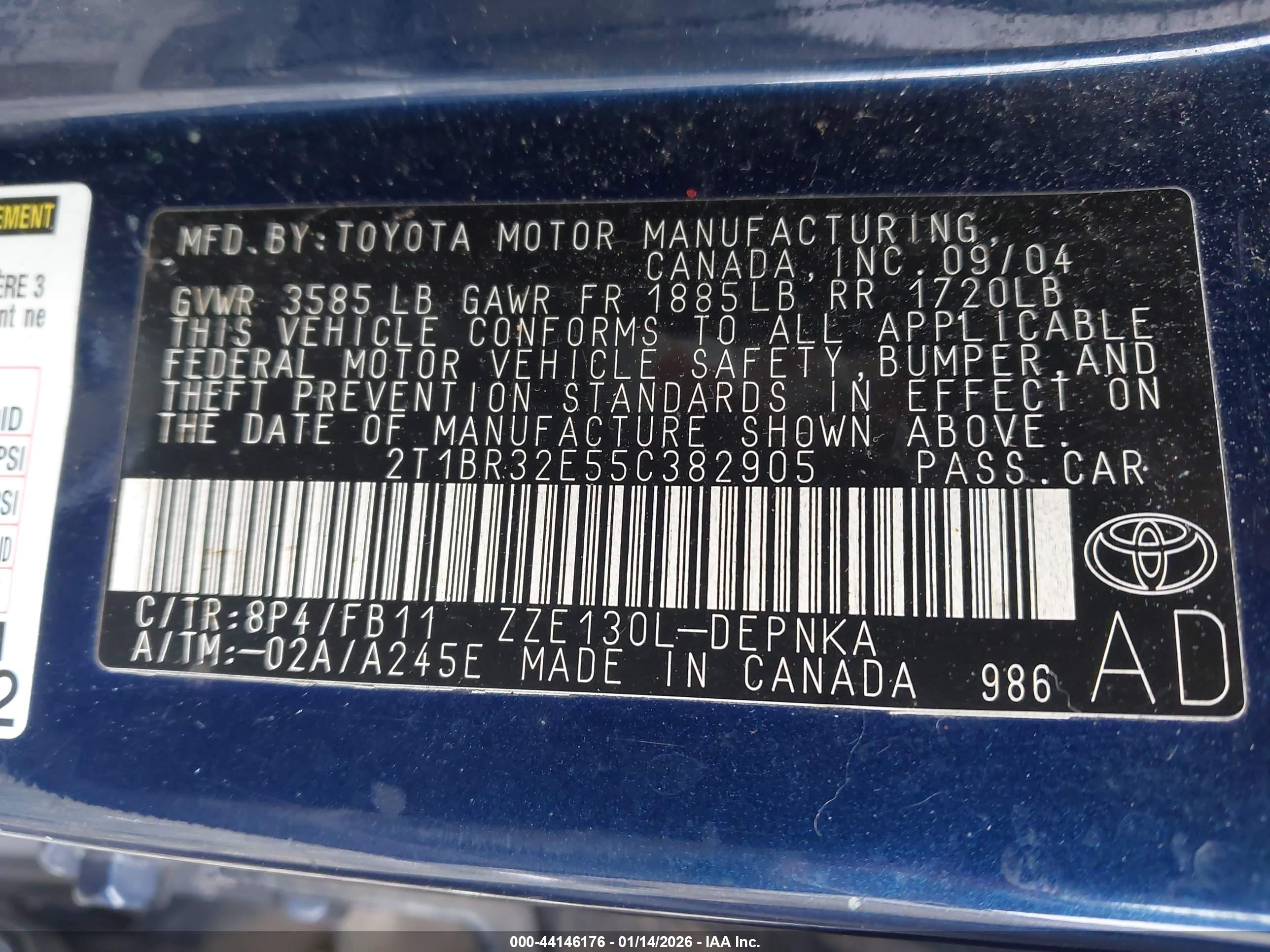 TOYOTA COROLLA image 9