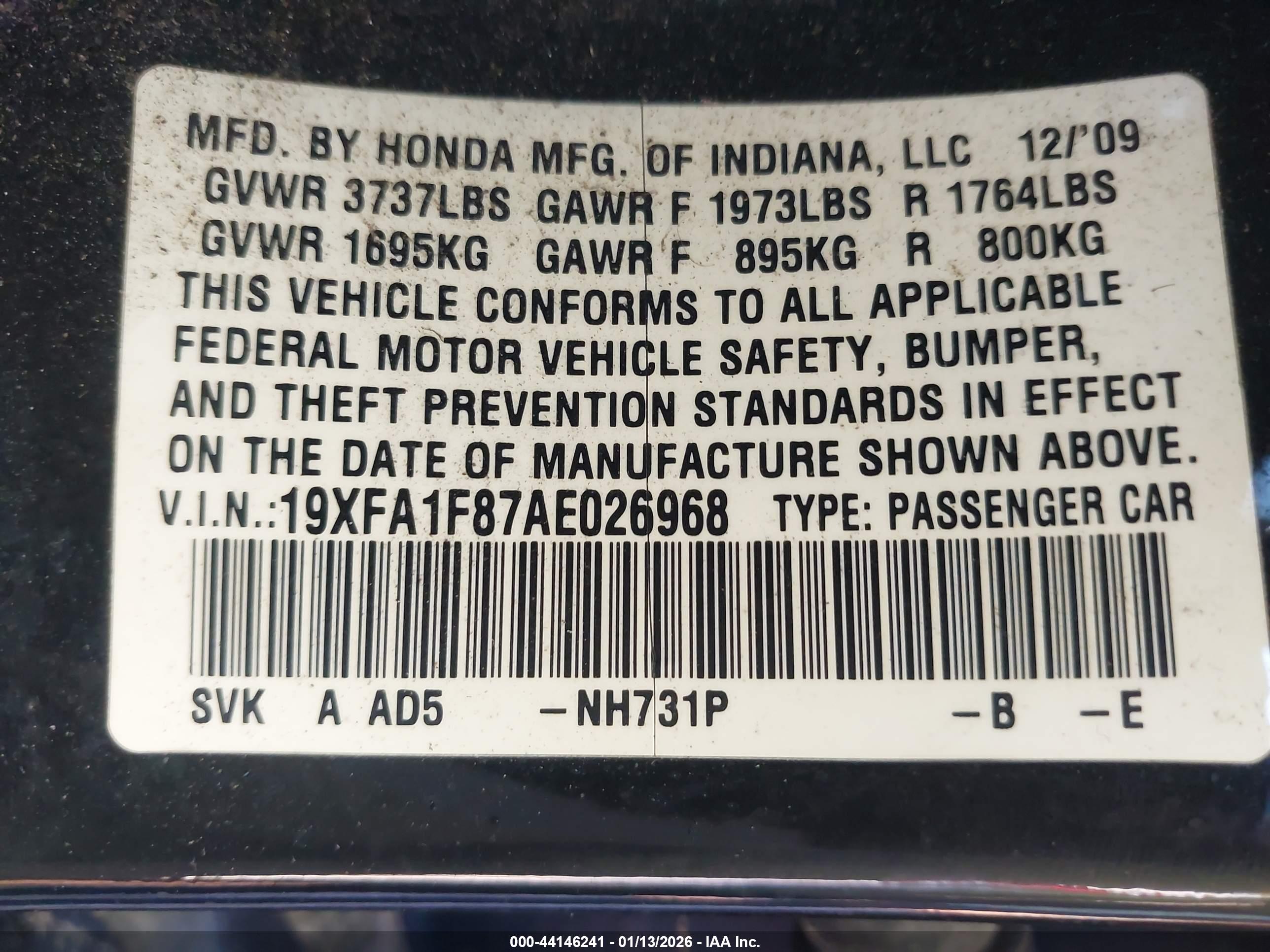 HONDA CIVIC image 9