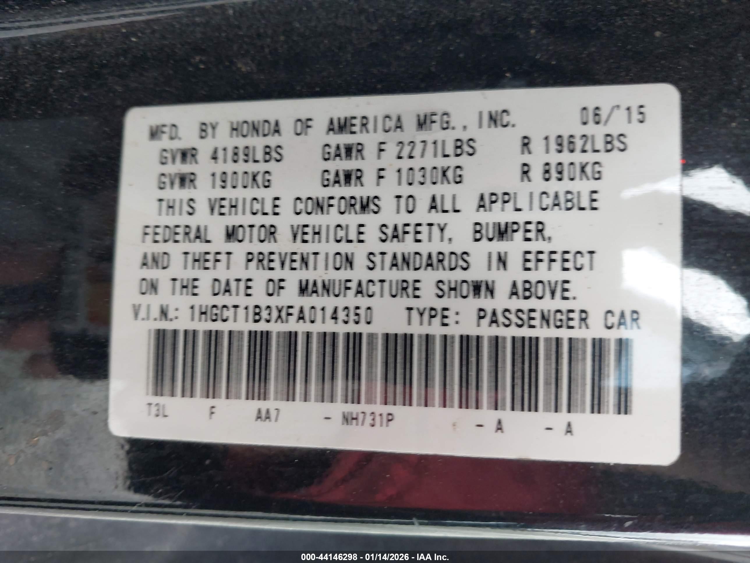 HONDA ACCORD image 9