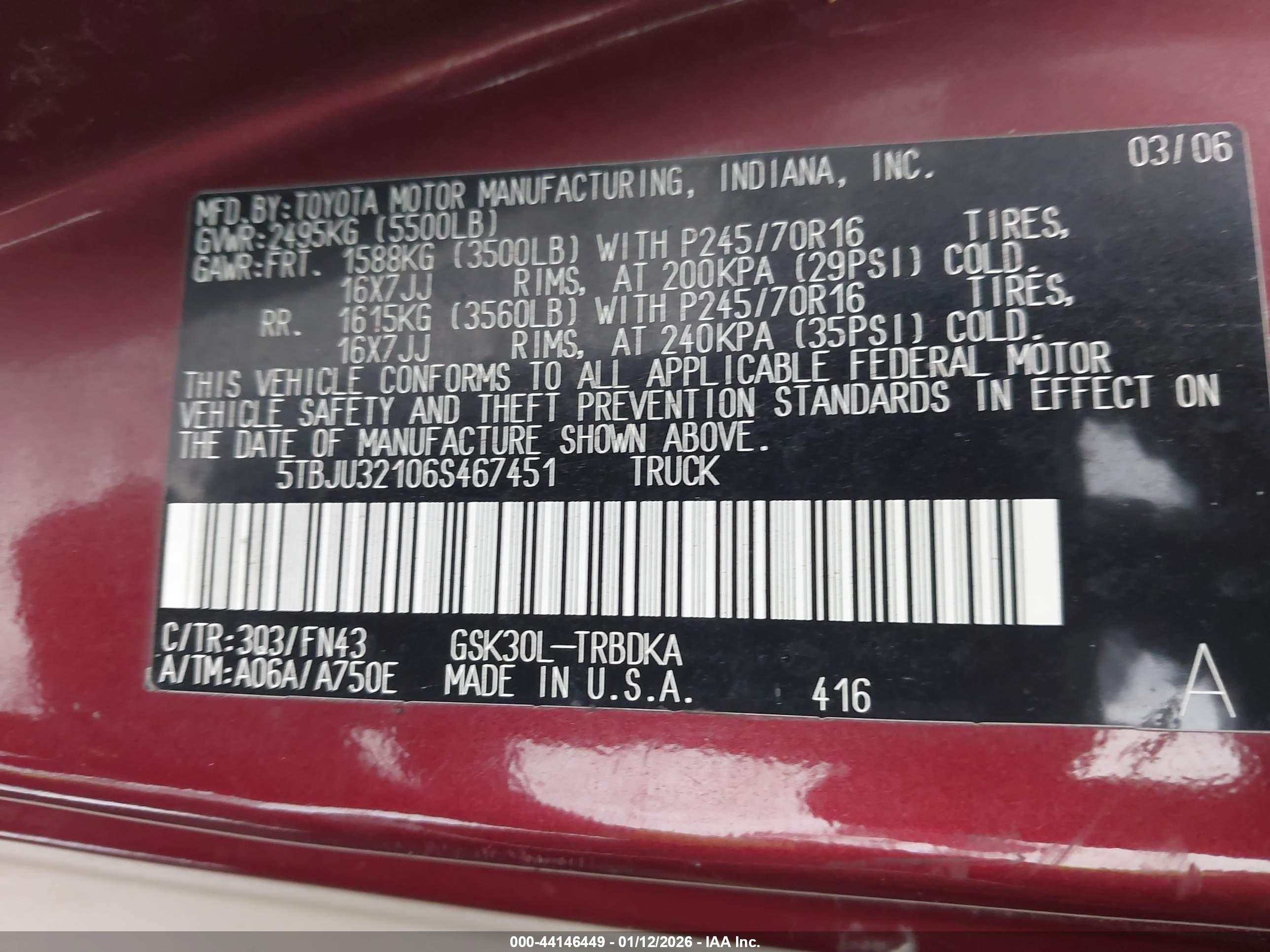 TOYOTA TUNDRA image 9