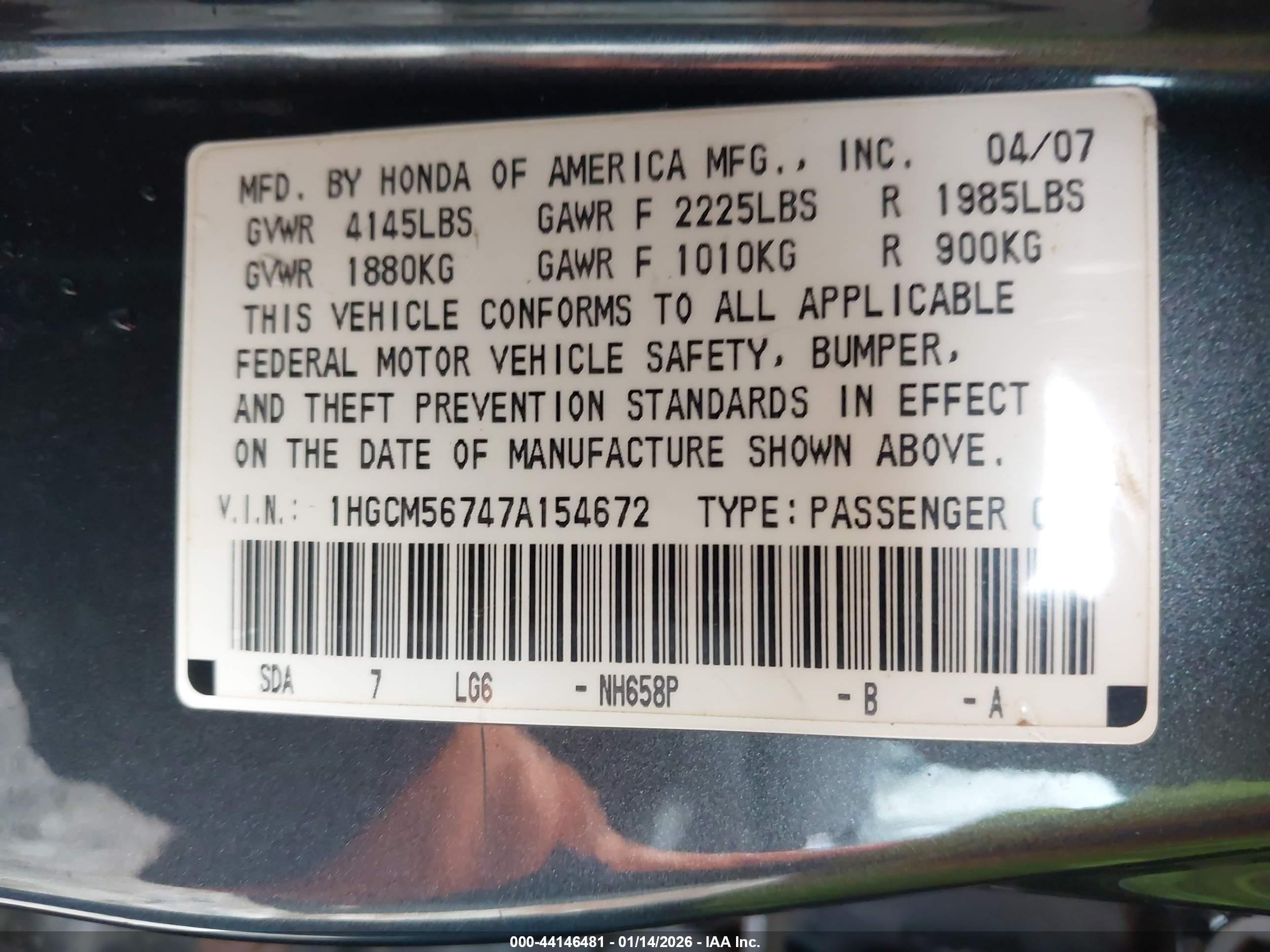 HONDA ACCORD image 9