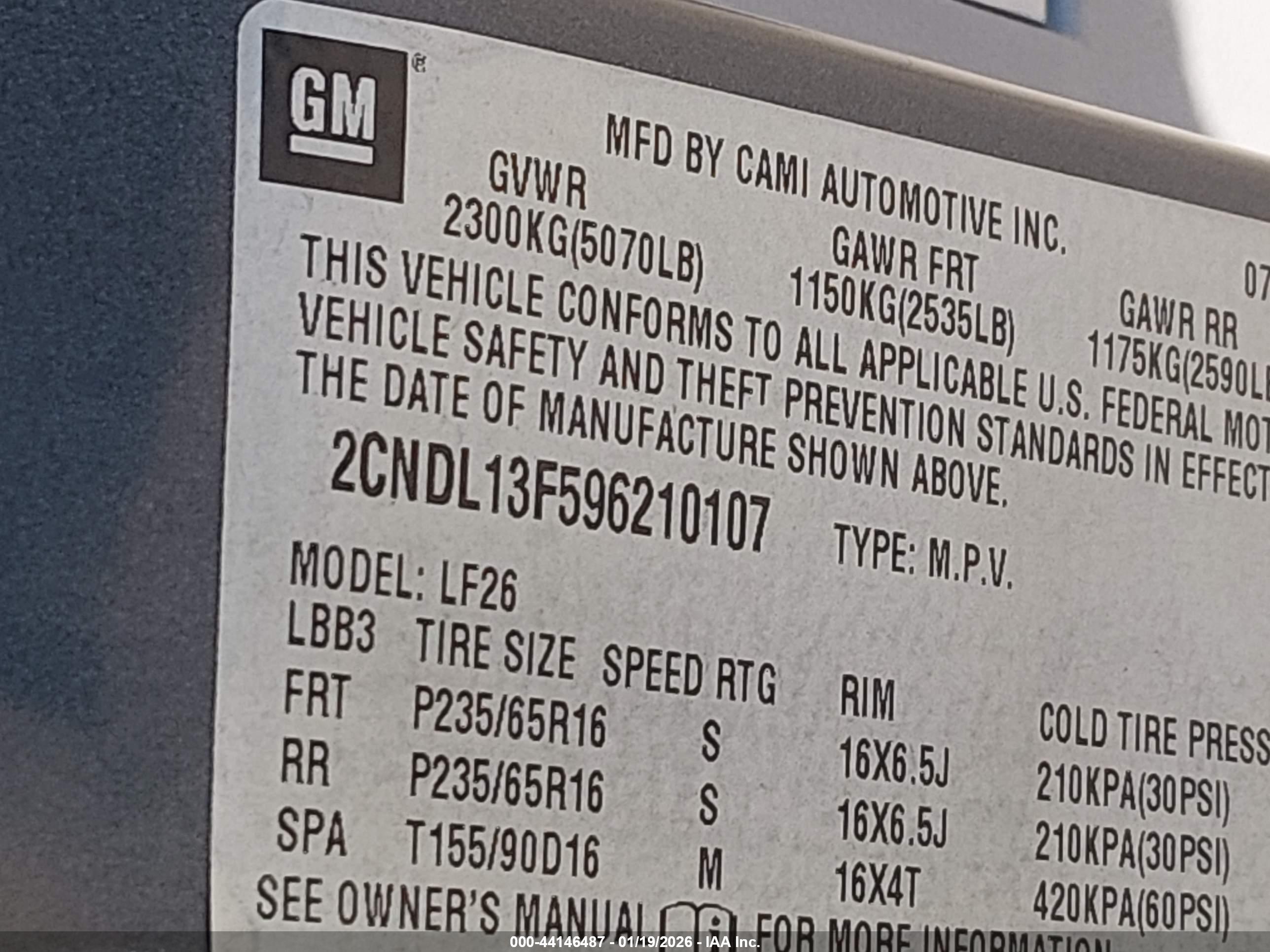 CHEVROLET EQUINOX image 9