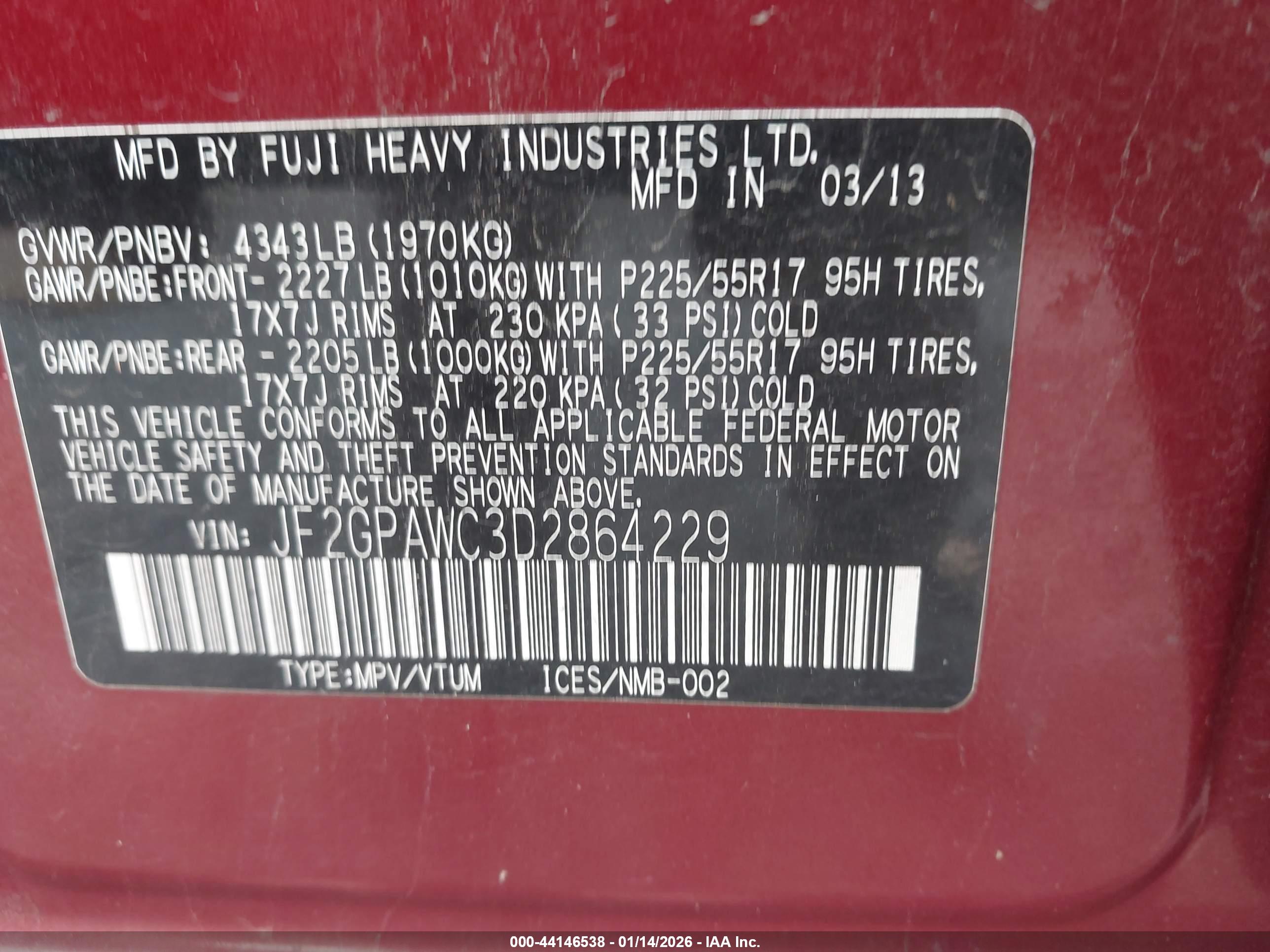 SUBARU XV image 9
