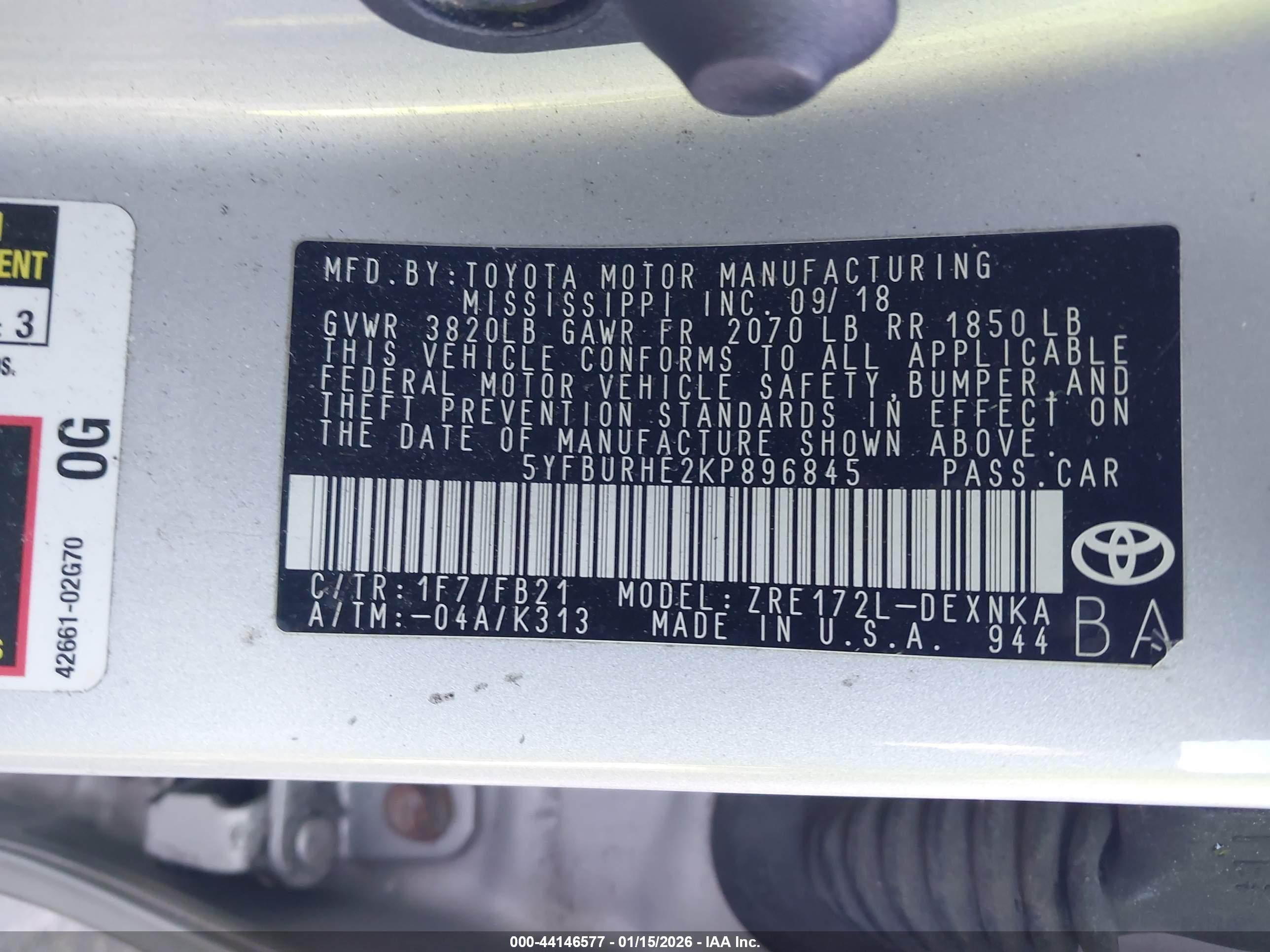 TOYOTA COROLLA image 9