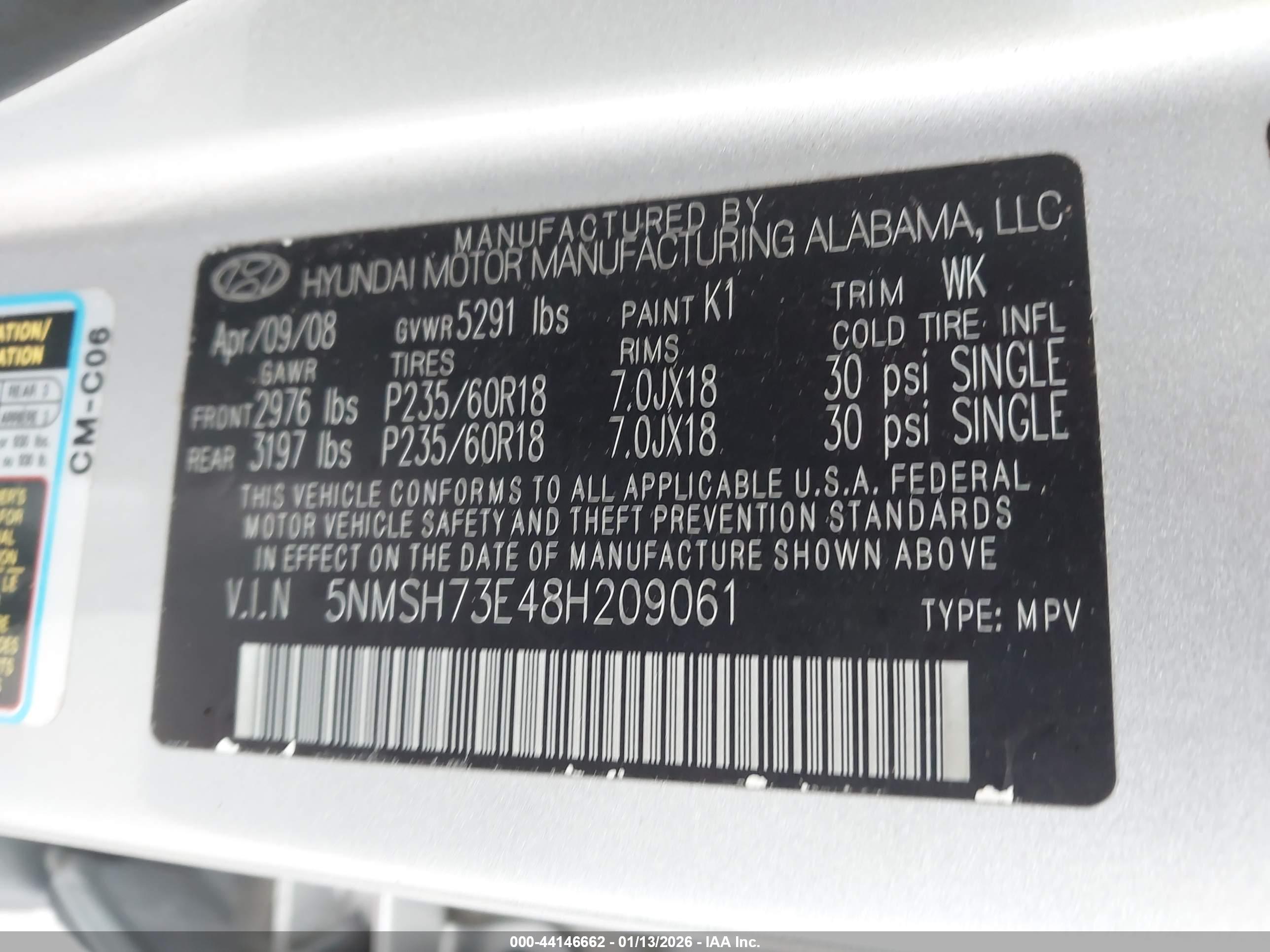 HYUNDAI SANTA image 9