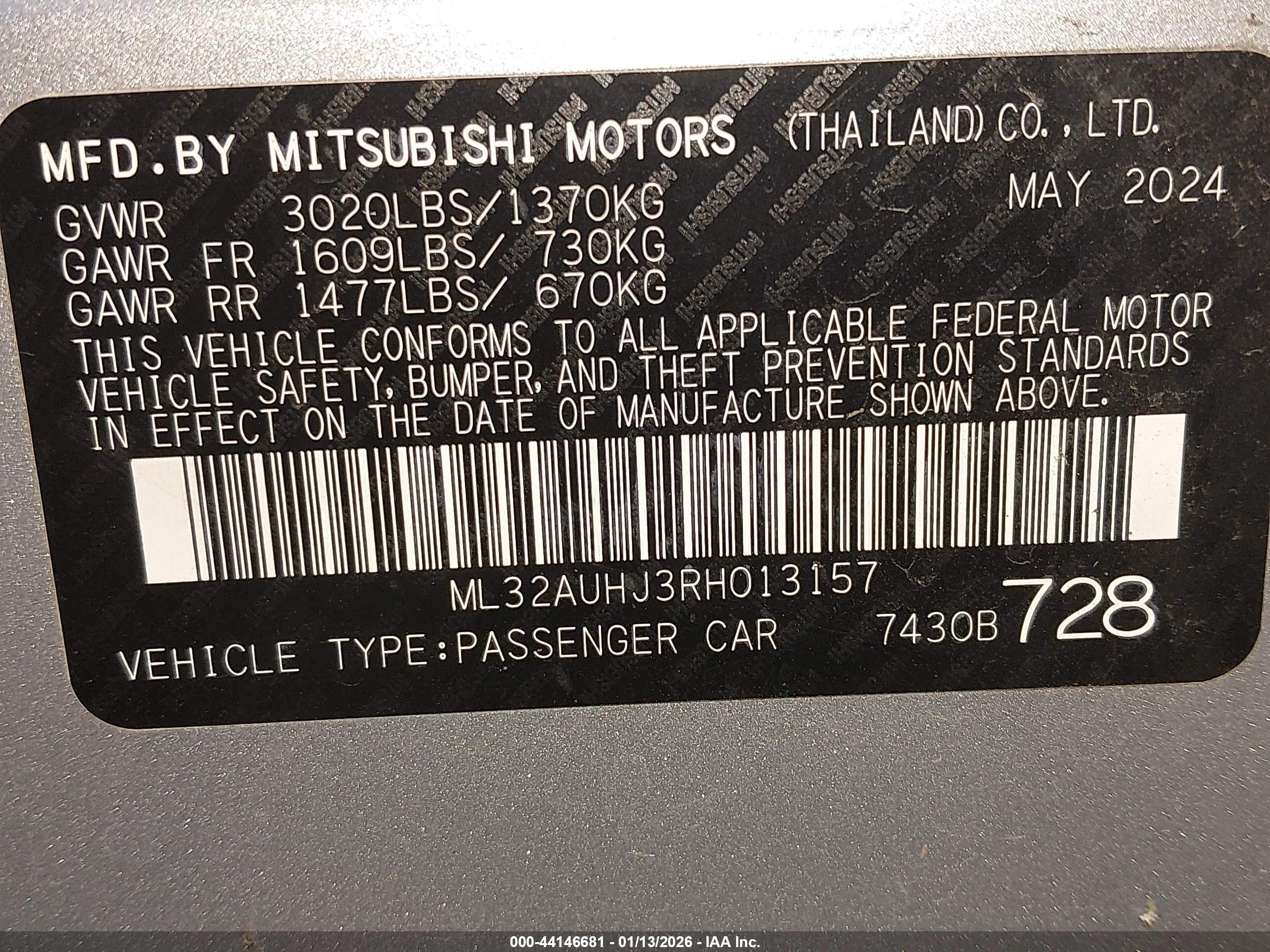 MITSUBISHI MIRAGE image 9