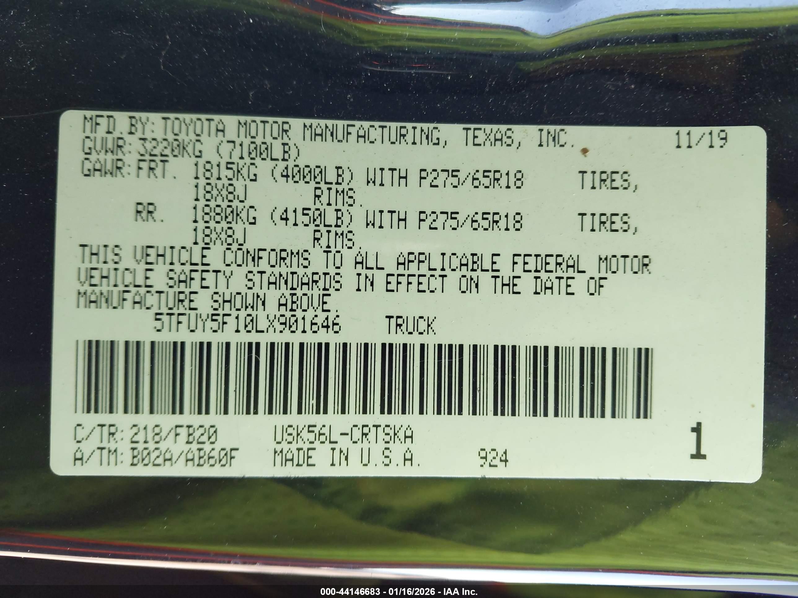 TOYOTA TUNDRA image 9