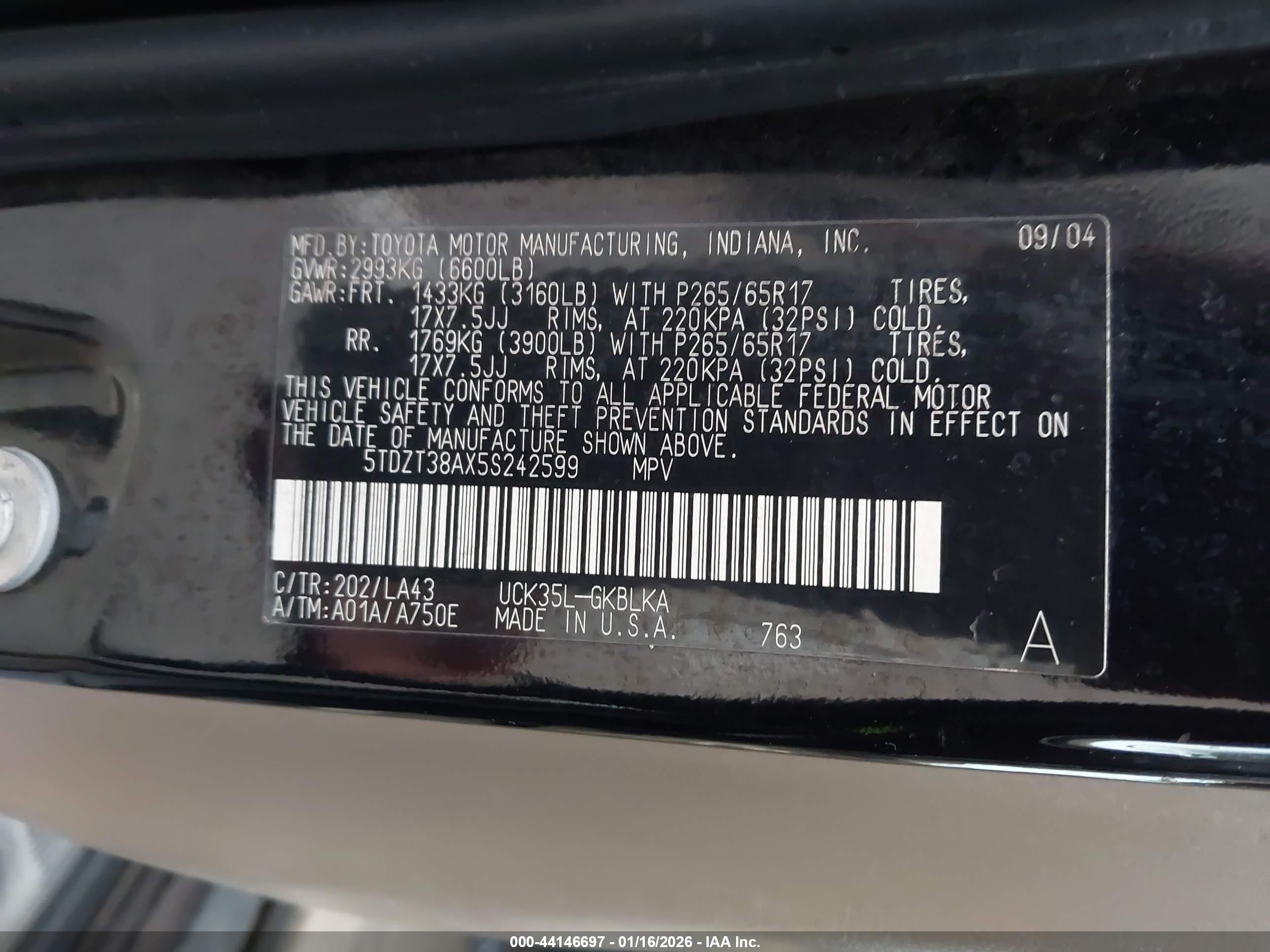 TOYOTA SEQUOIA image 9