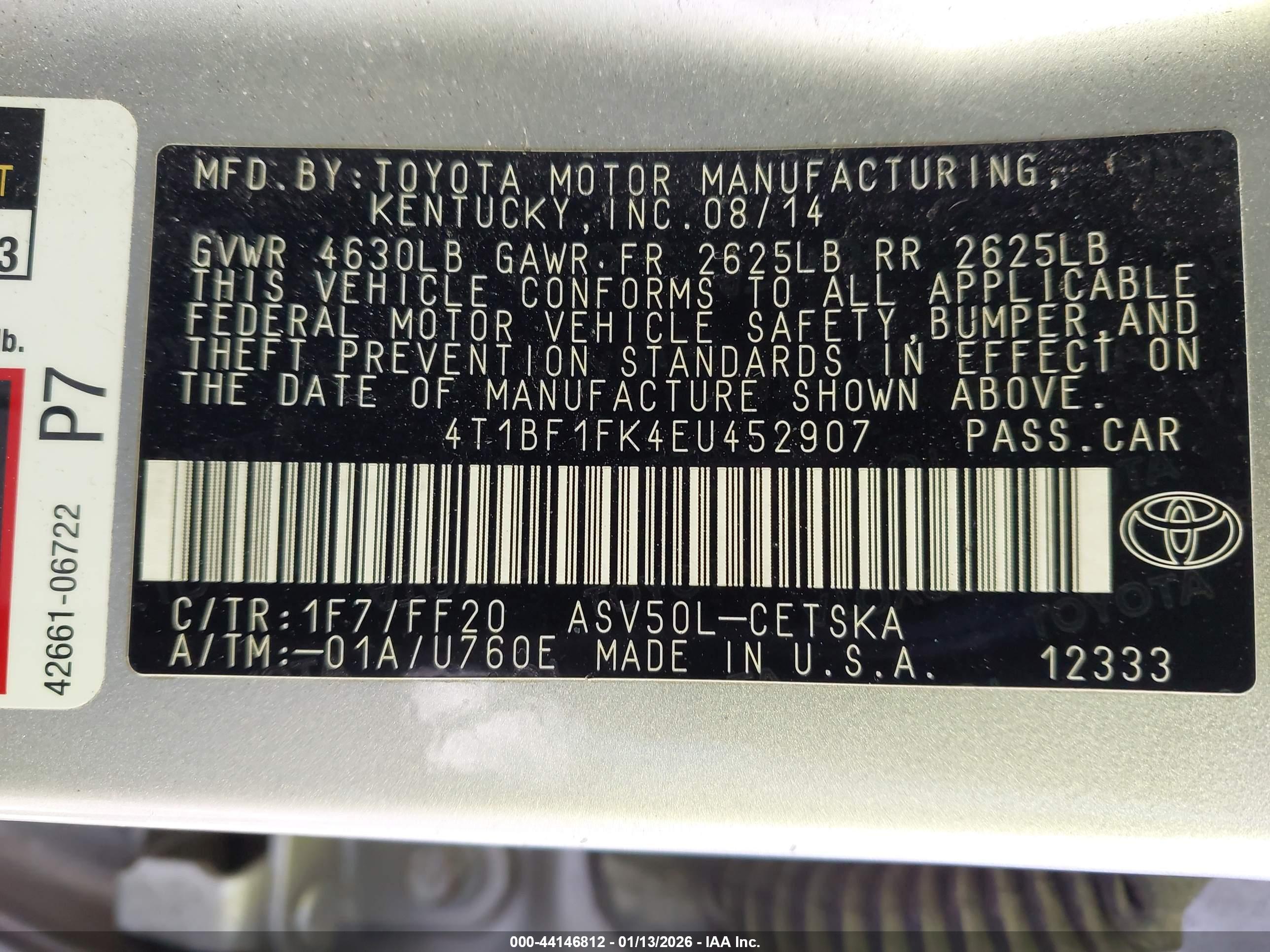 TOYOTA CAMRY image 9