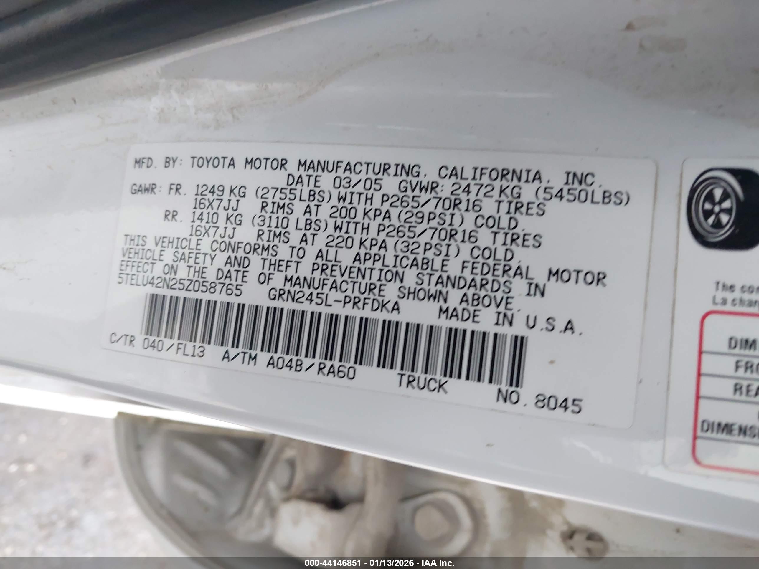 TOYOTA TACOMA image 9