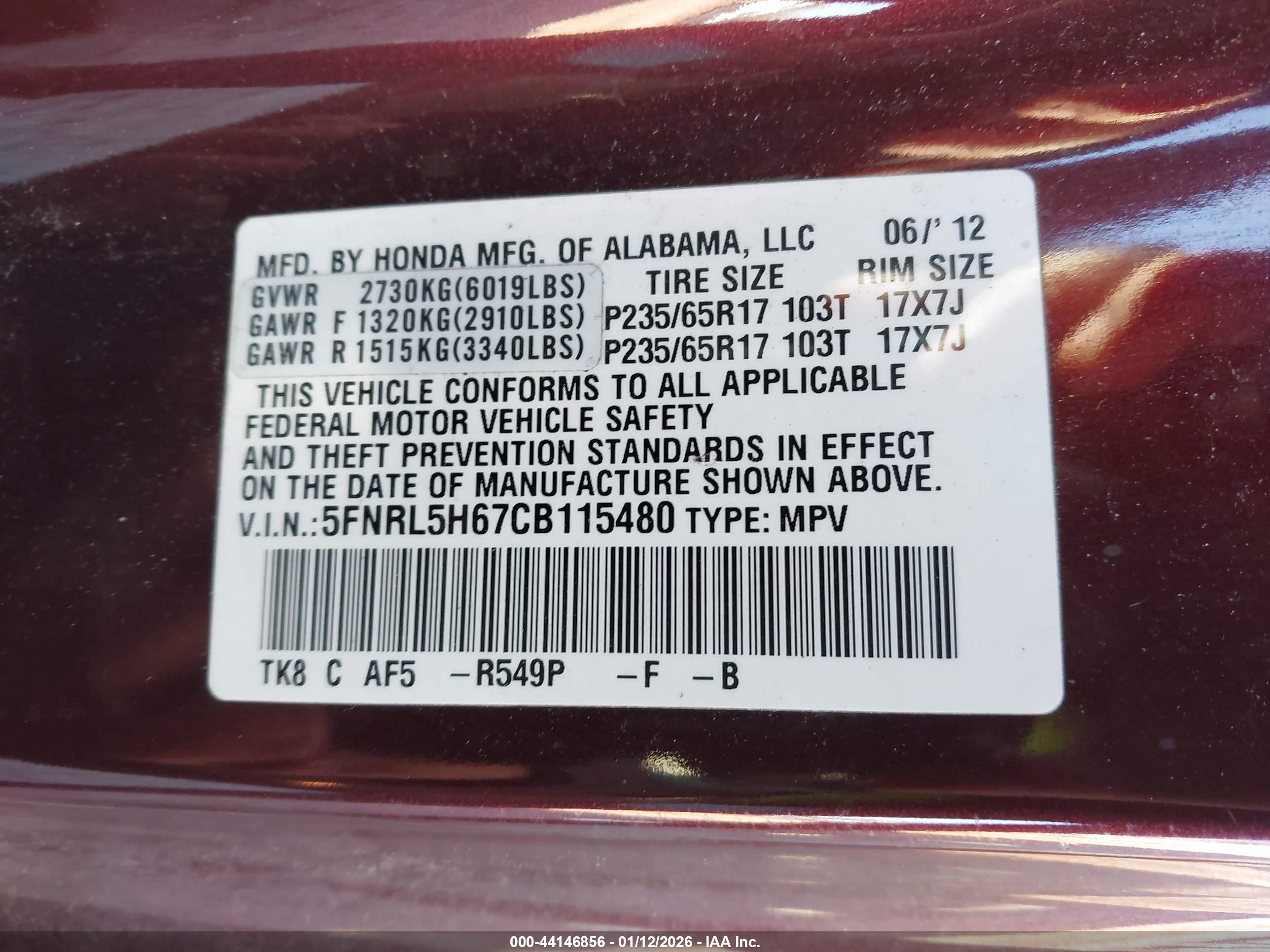 HONDA ODYSSEY image 9