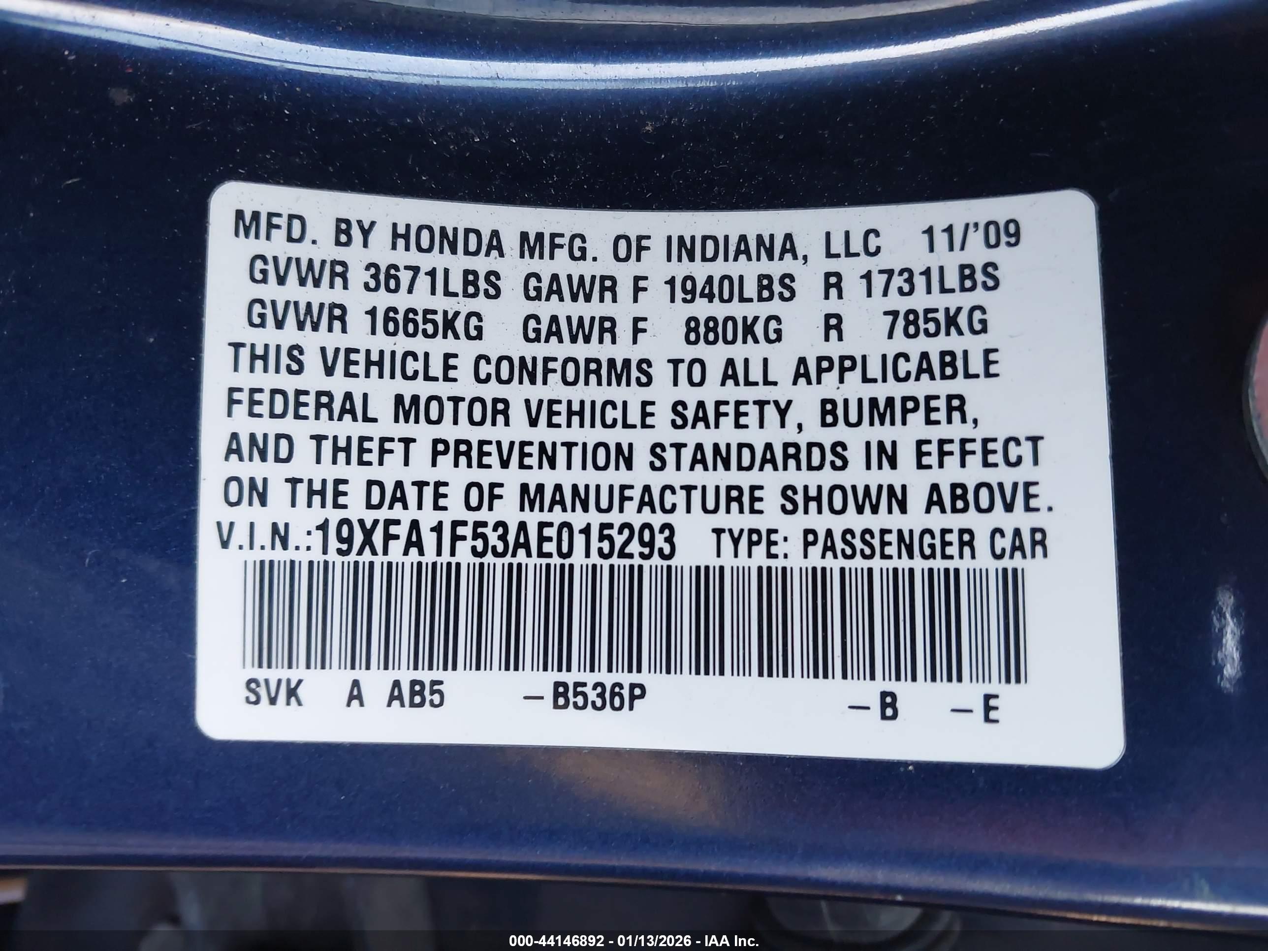 HONDA CIVIC image 9