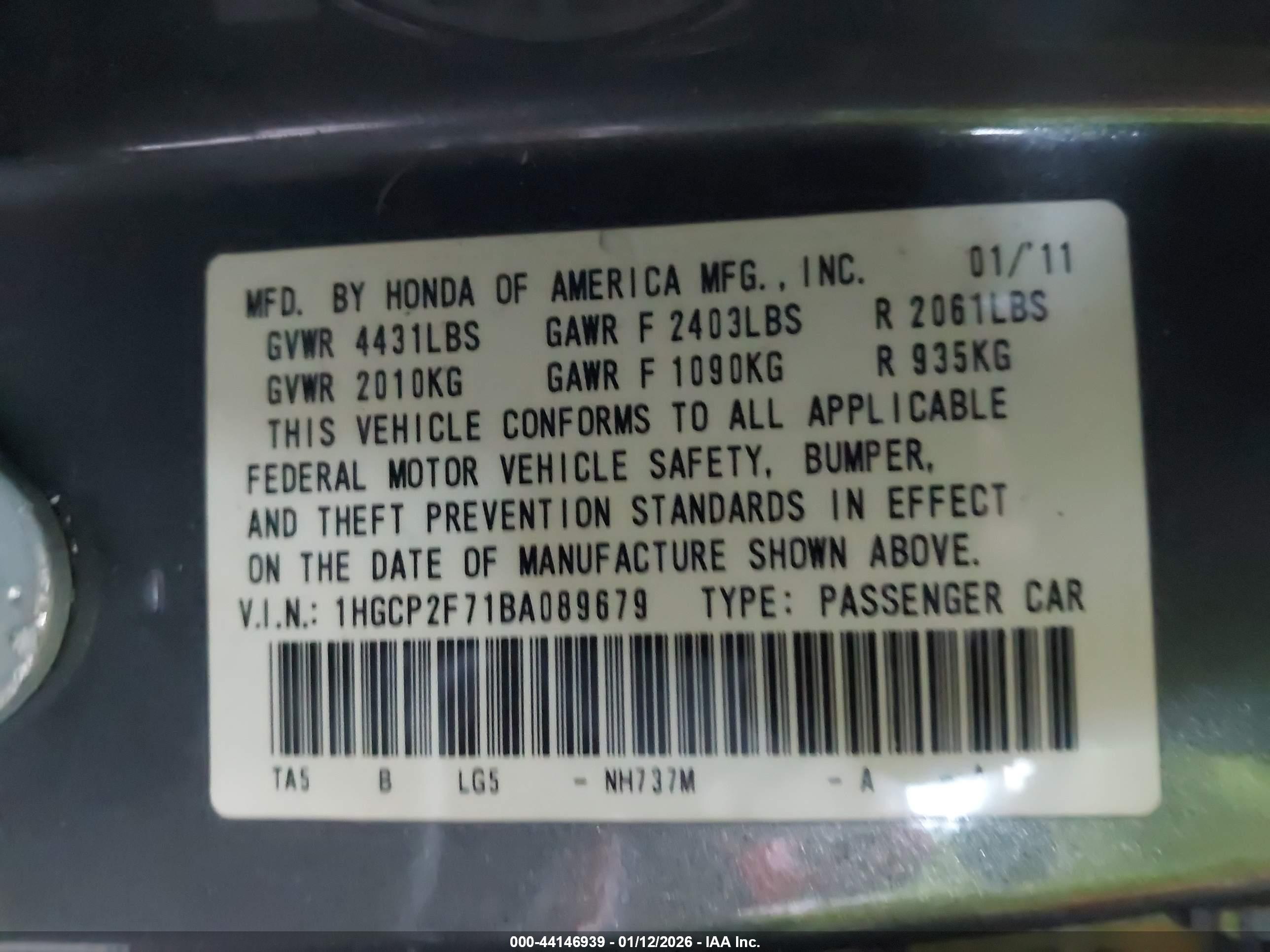 HONDA ACCORD image 9