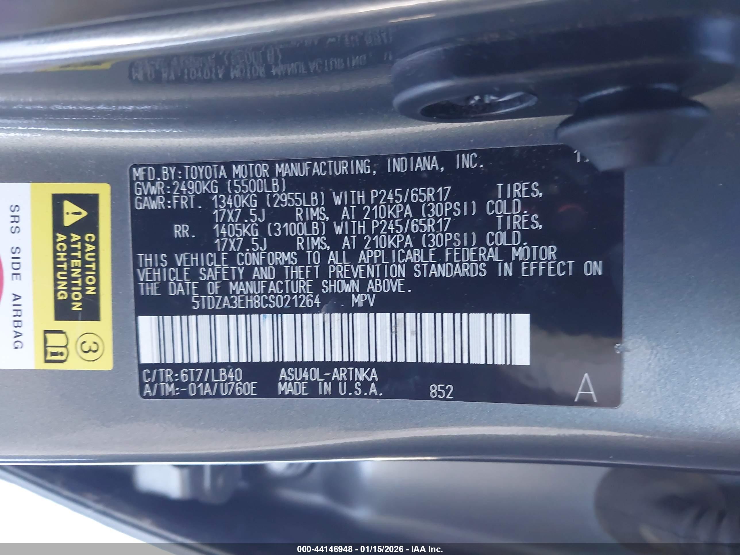 TOYOTA HIGHLANDER image 9