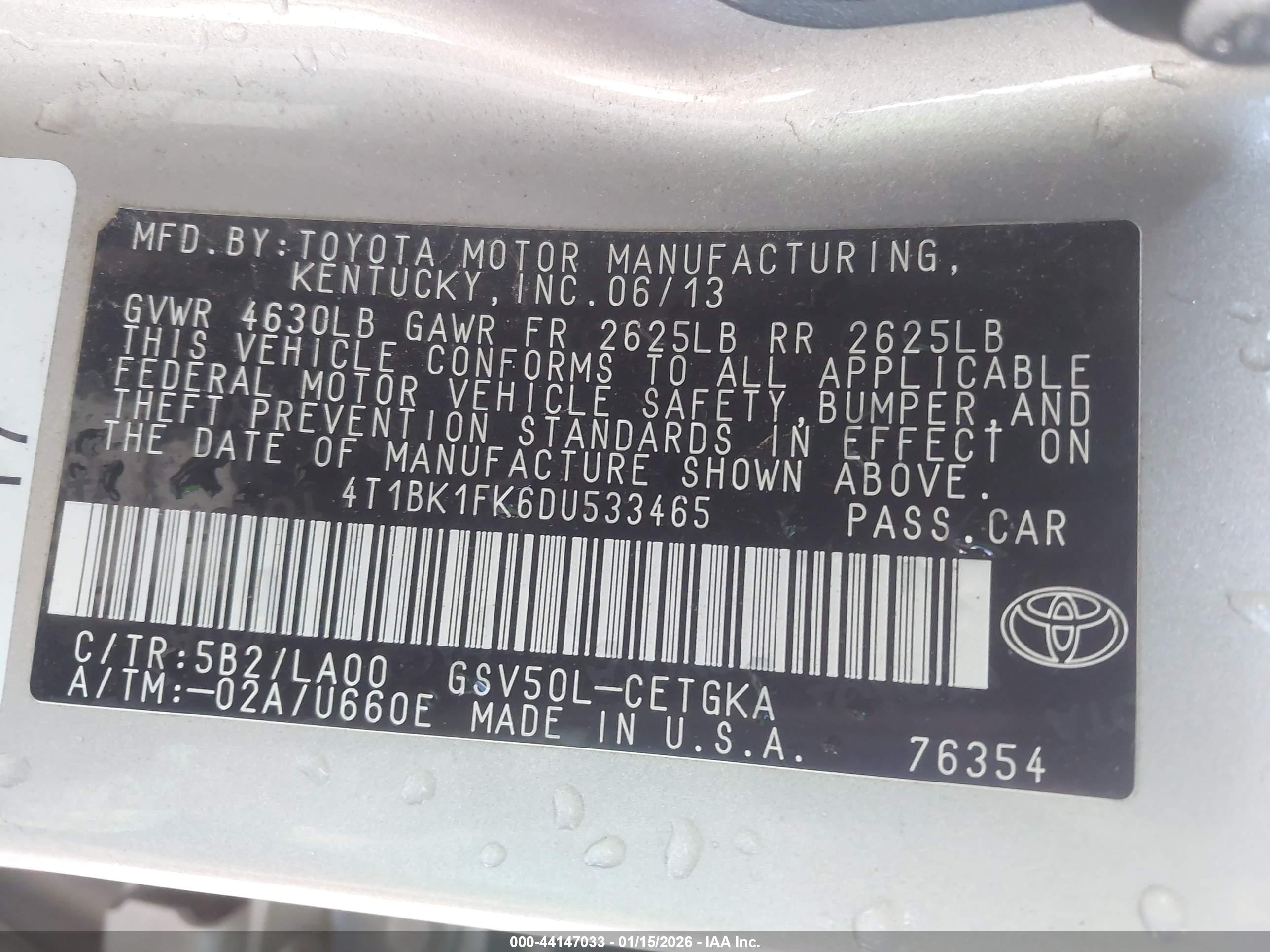 TOYOTA CAMRY image 9