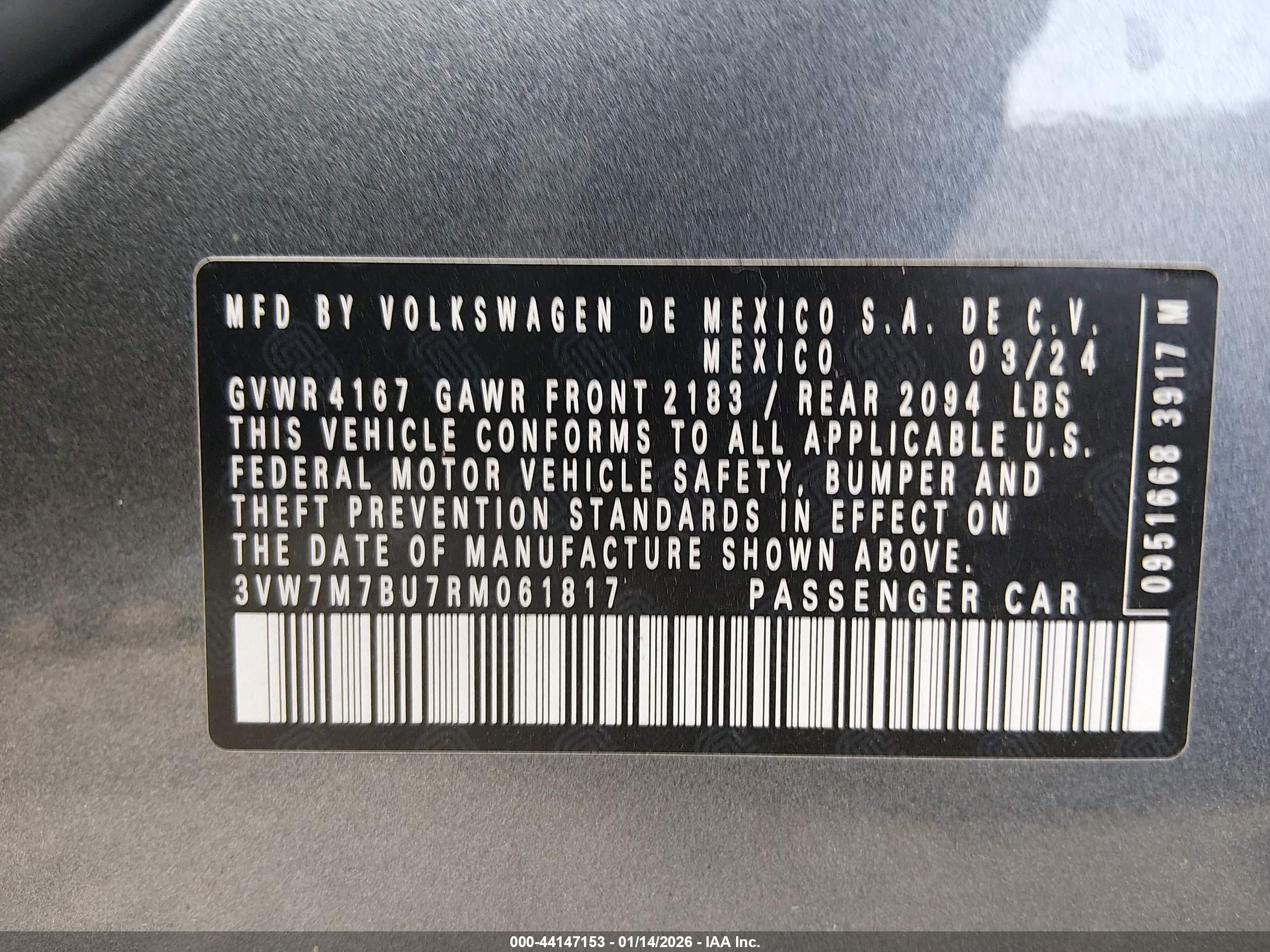 VOLKSWAGEN JETTA image 9