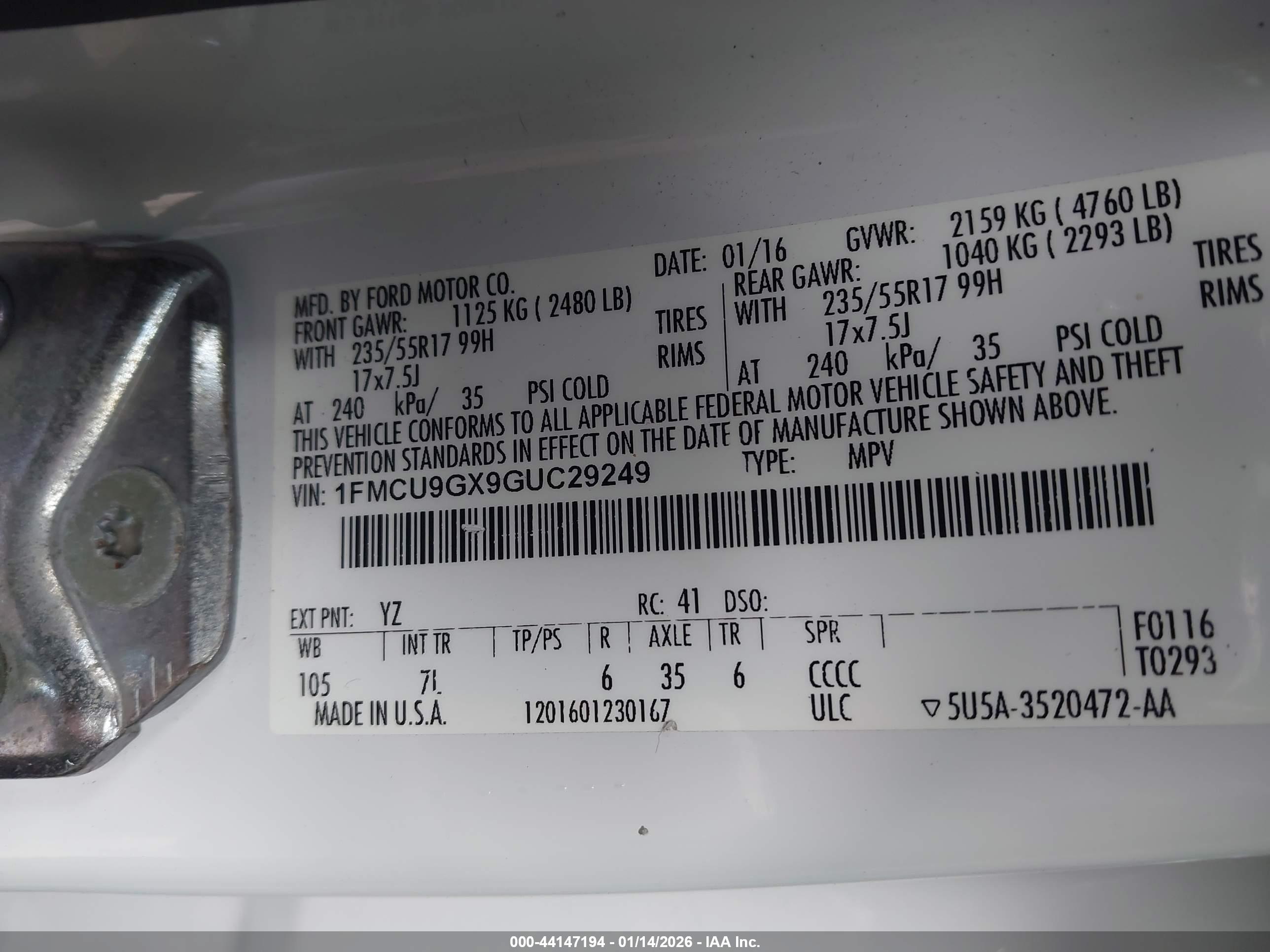 FORD ESCAPE image 9
