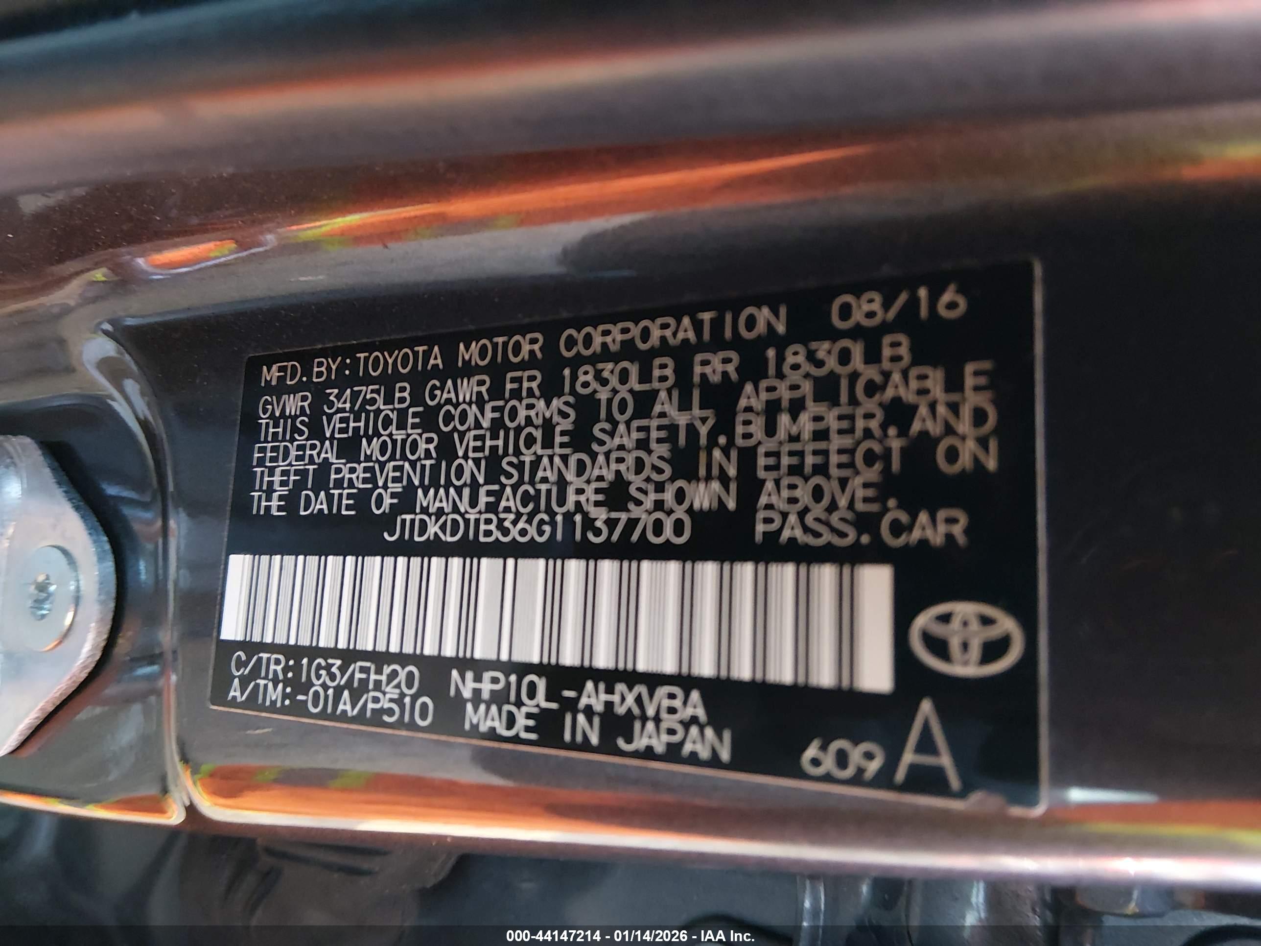 TOYOTA PRIUS image 9