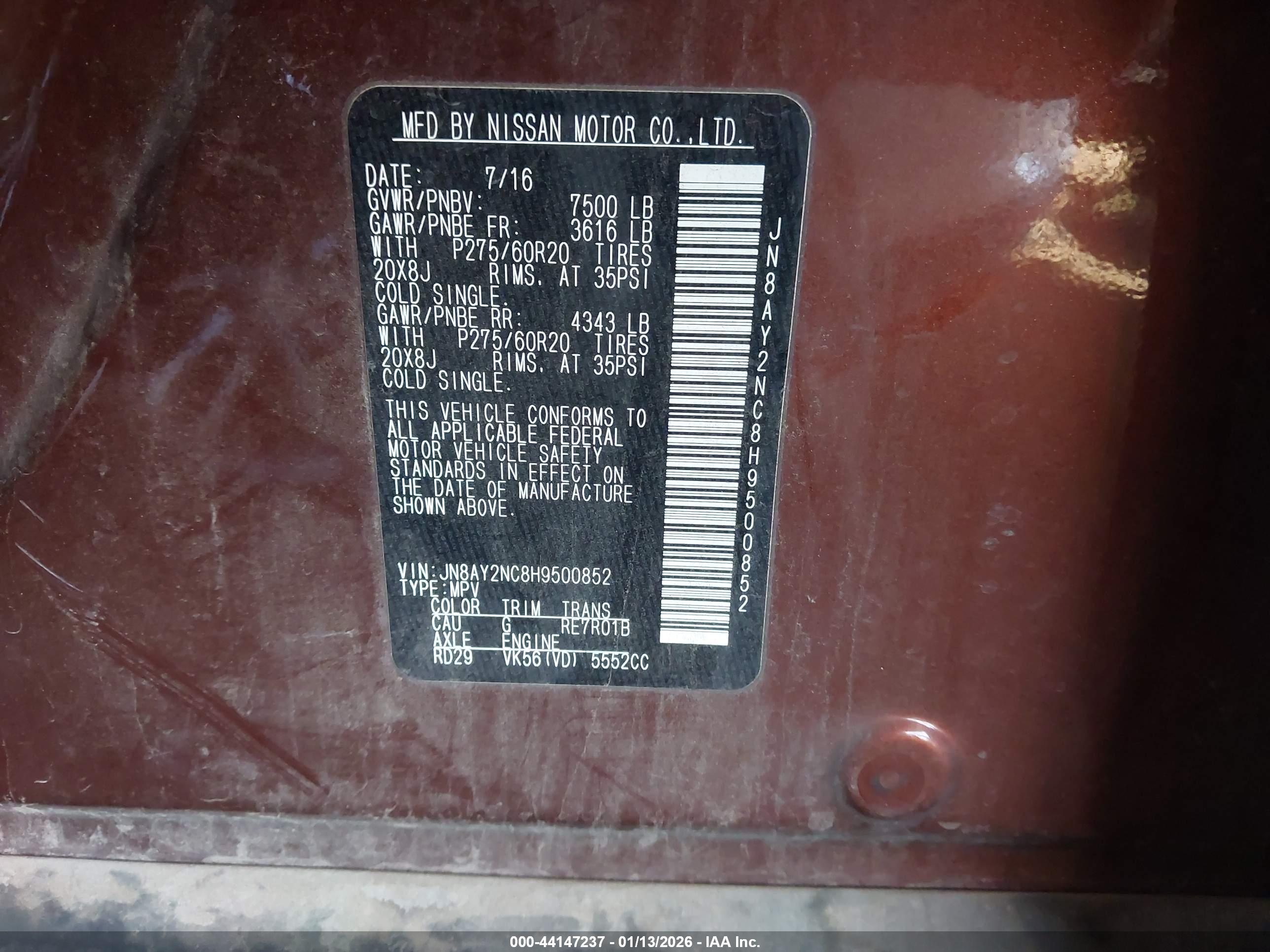 NISSAN ARMADA image 9