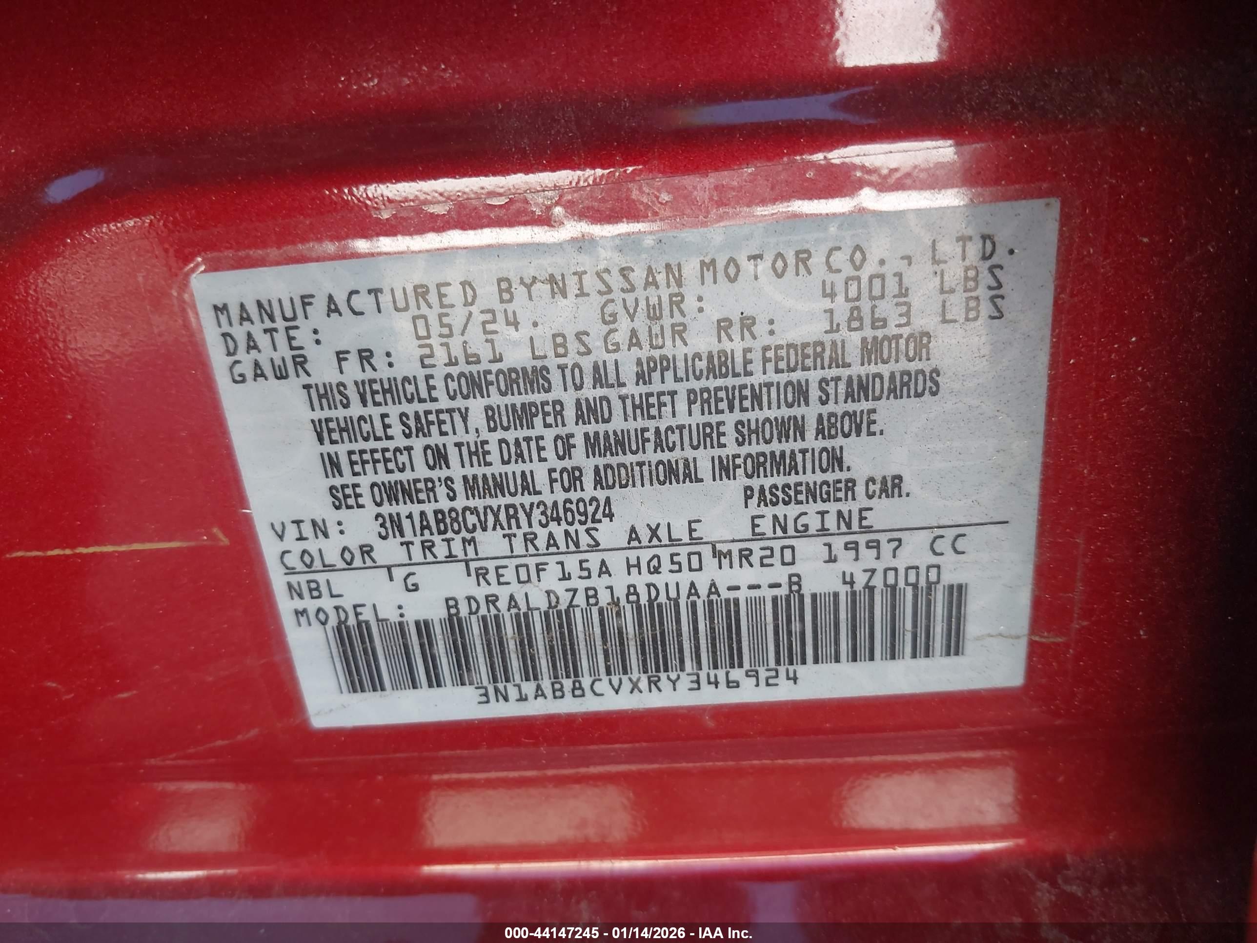 NISSAN SENTRA image 9