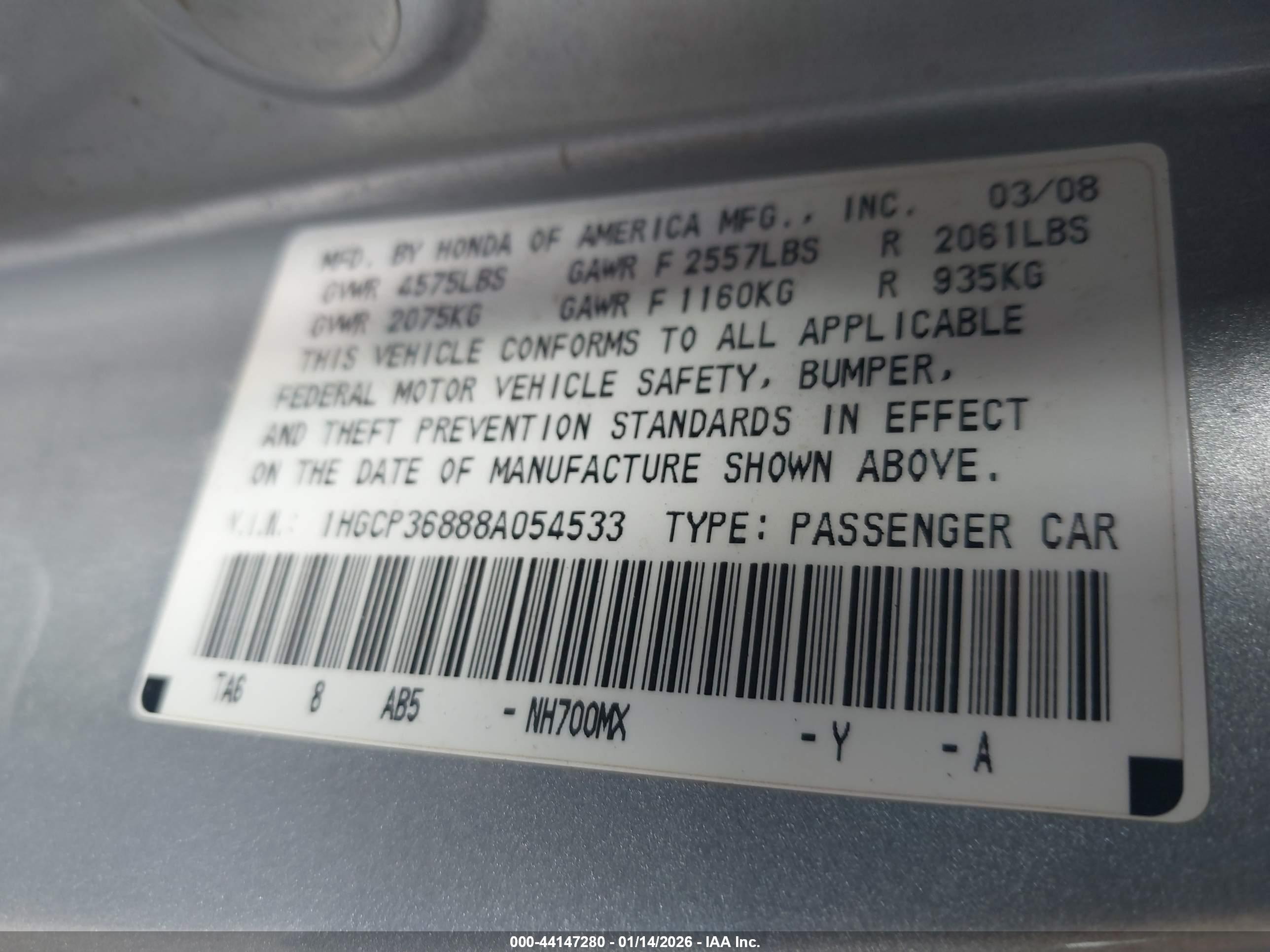 HONDA ACCORD image 9