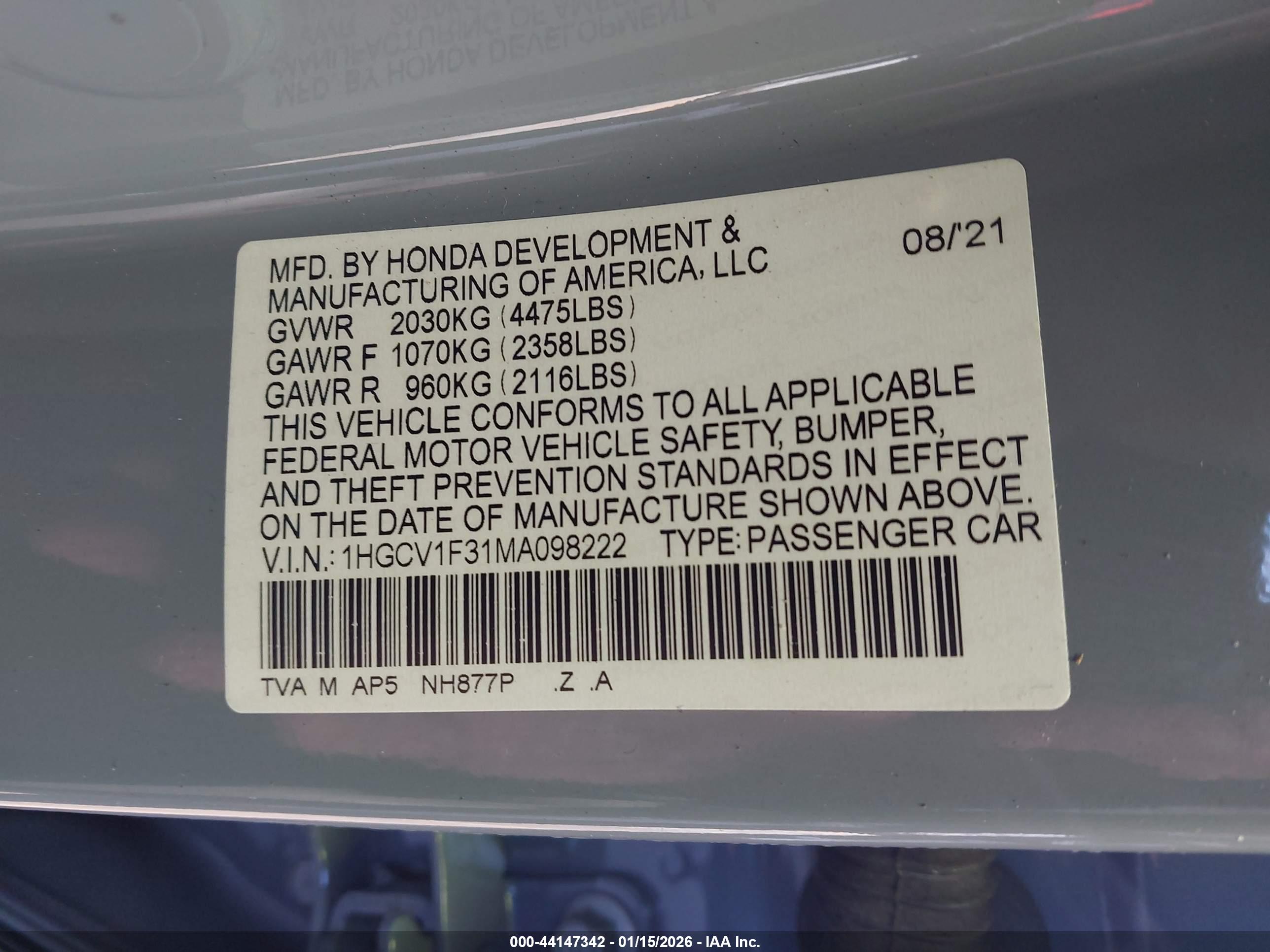 HONDA ACCORD image 9