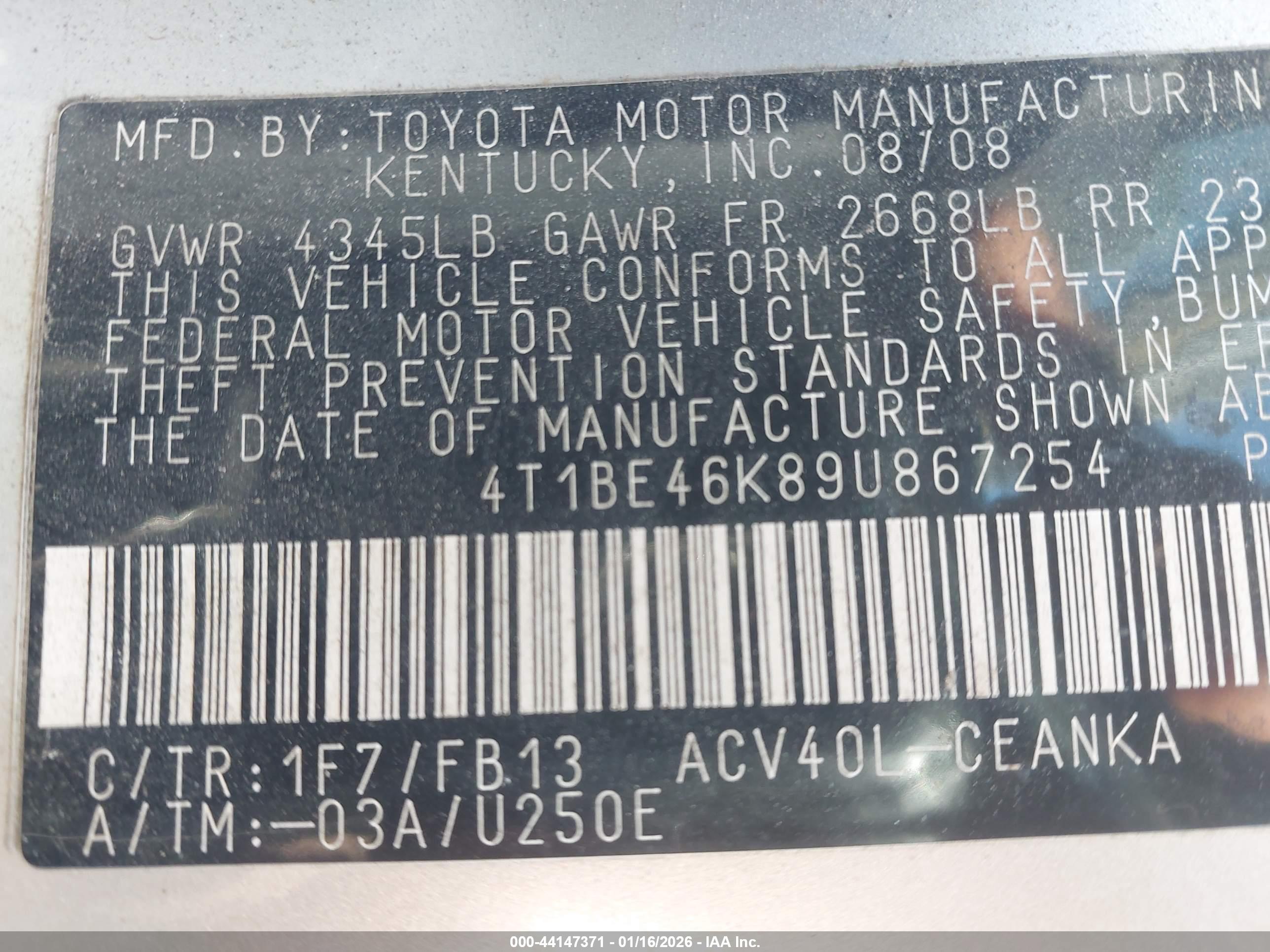 TOYOTA CAMRY image 9