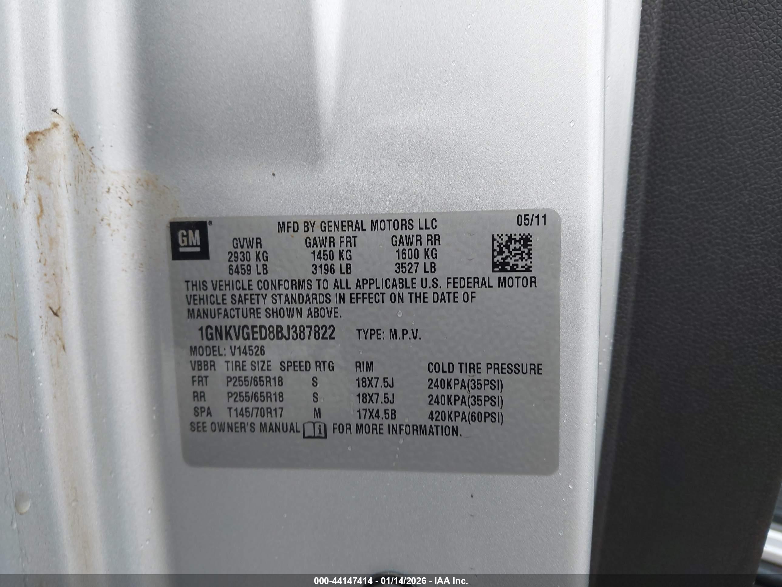 CHEVROLET TRAVERSE image 9