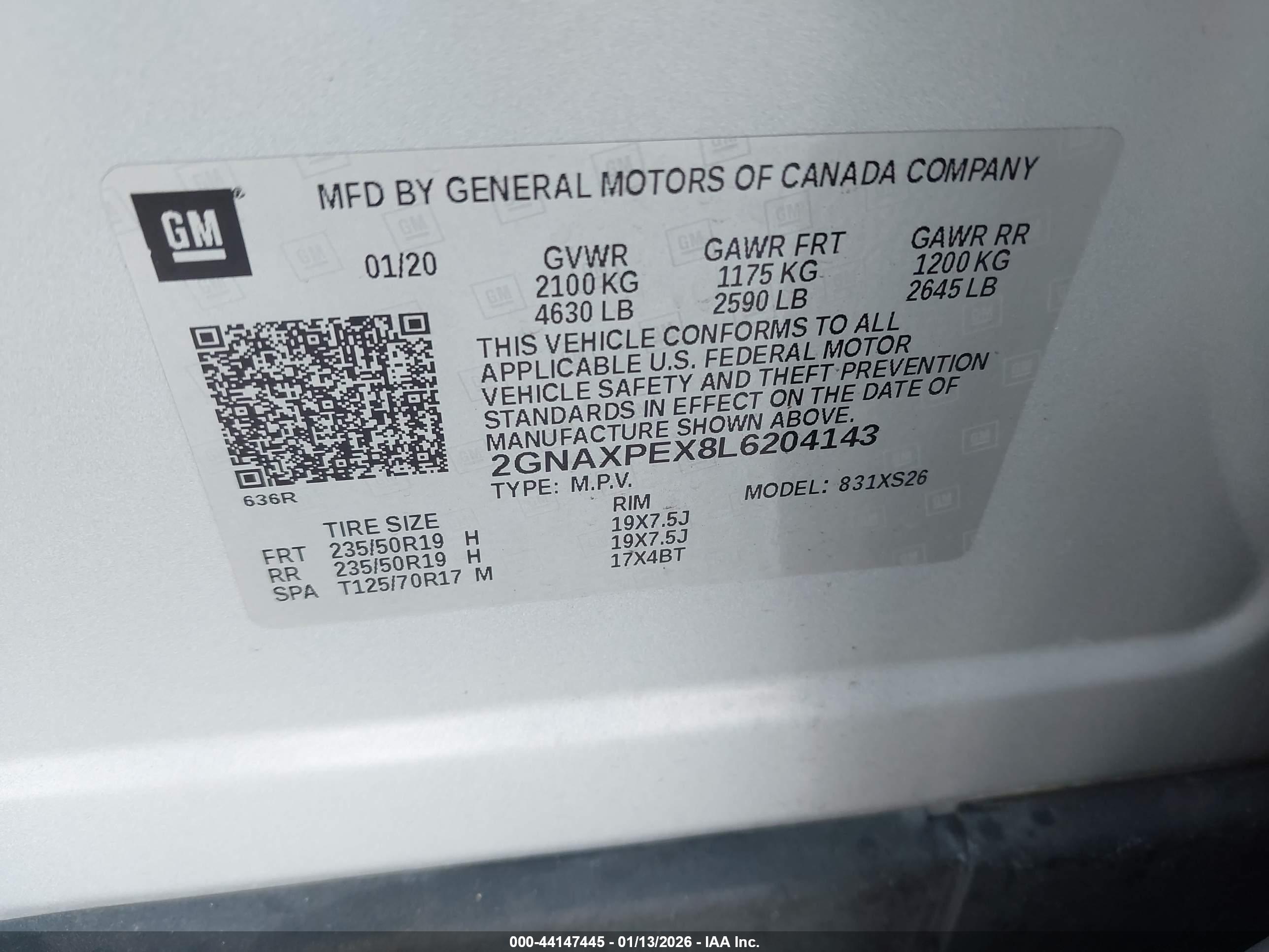 CHEVROLET EQUINOX image 9