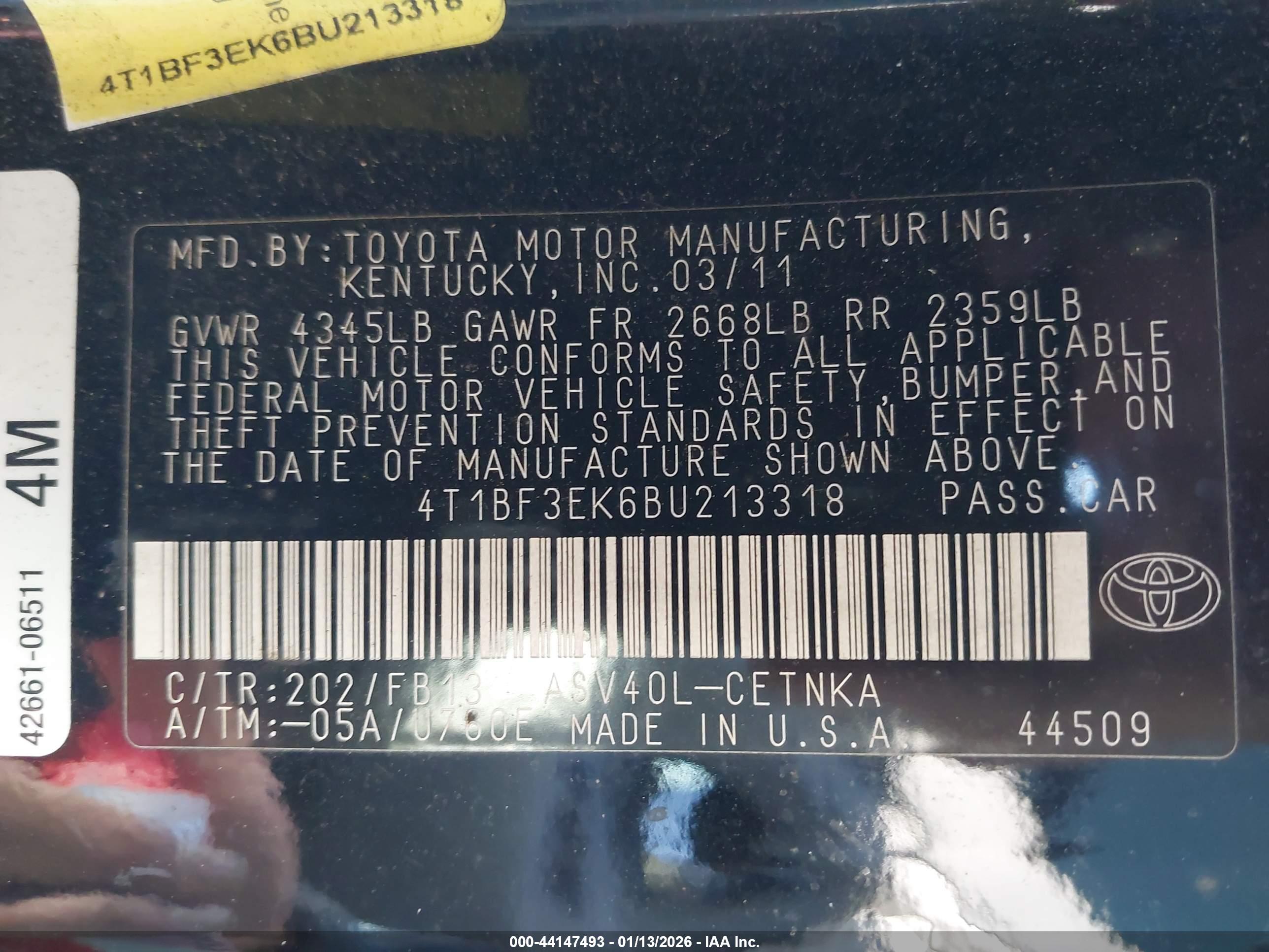TOYOTA CAMRY image 9