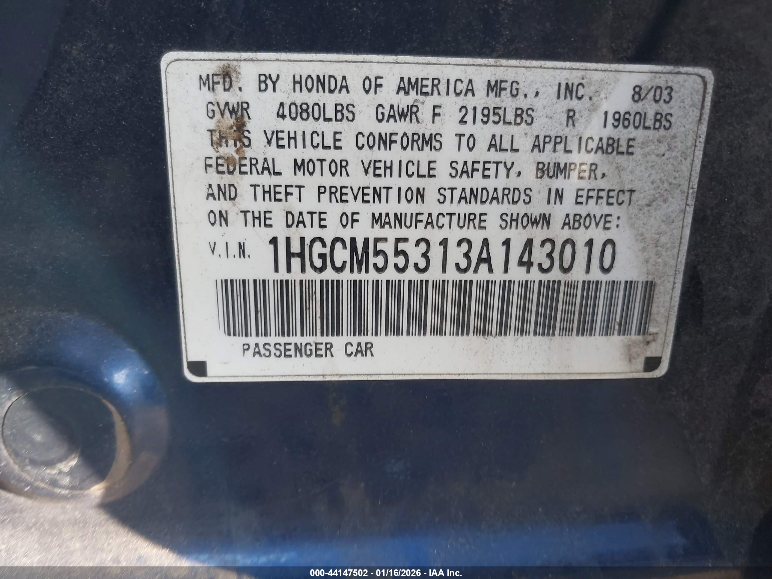 HONDA ACCORD image 9