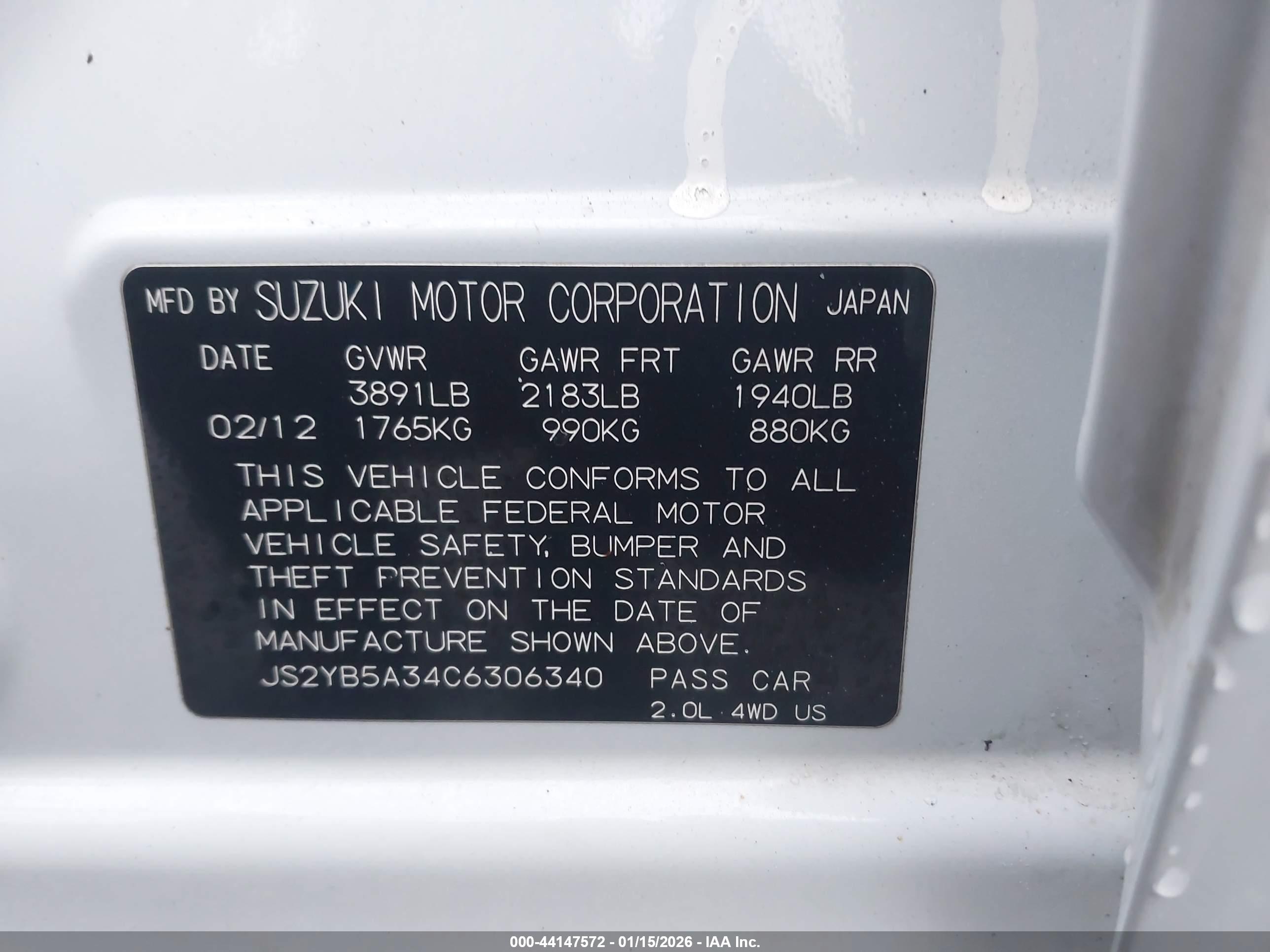 SUZUKI SX4 image 9