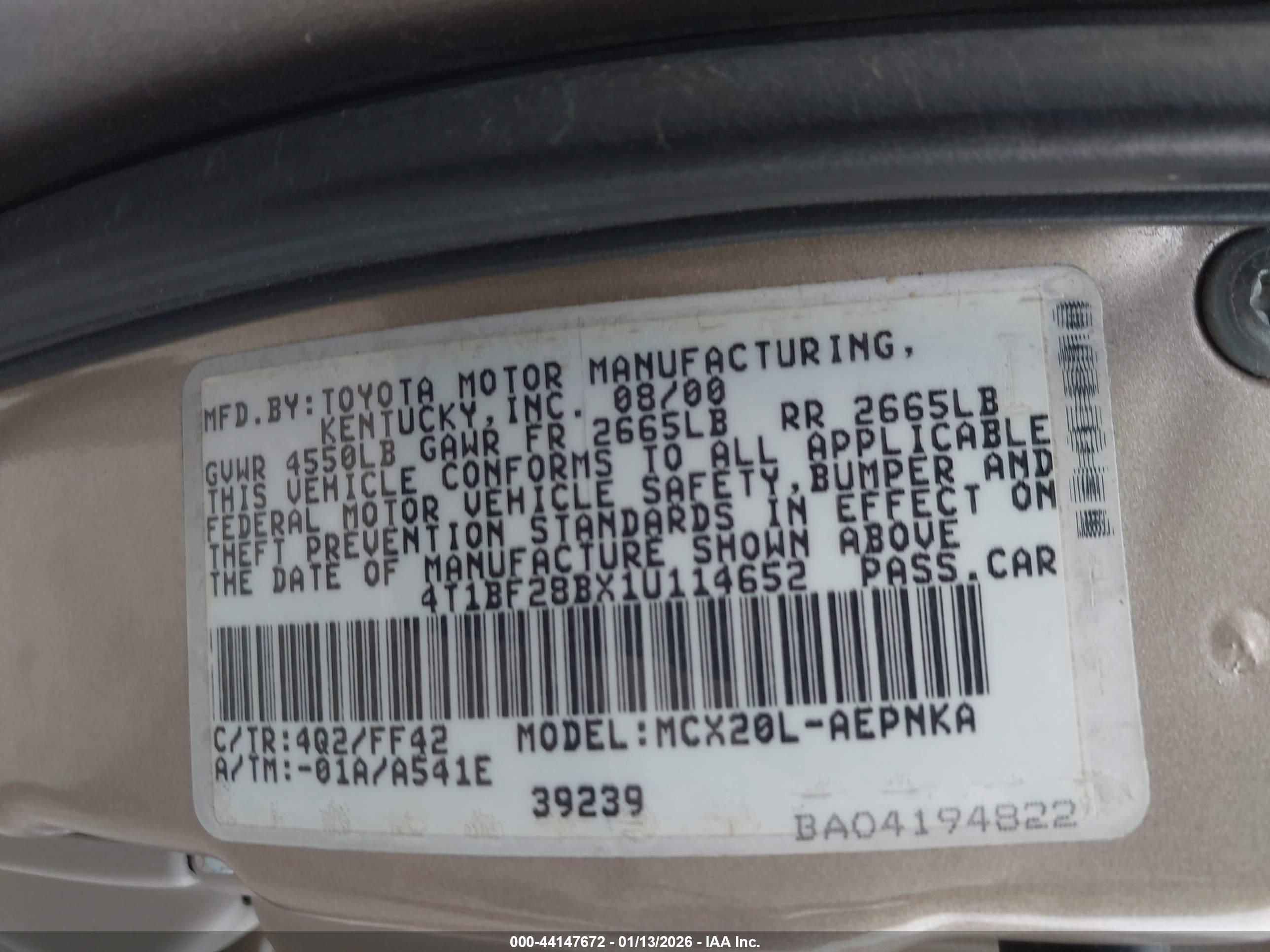 TOYOTA AVALON image 9