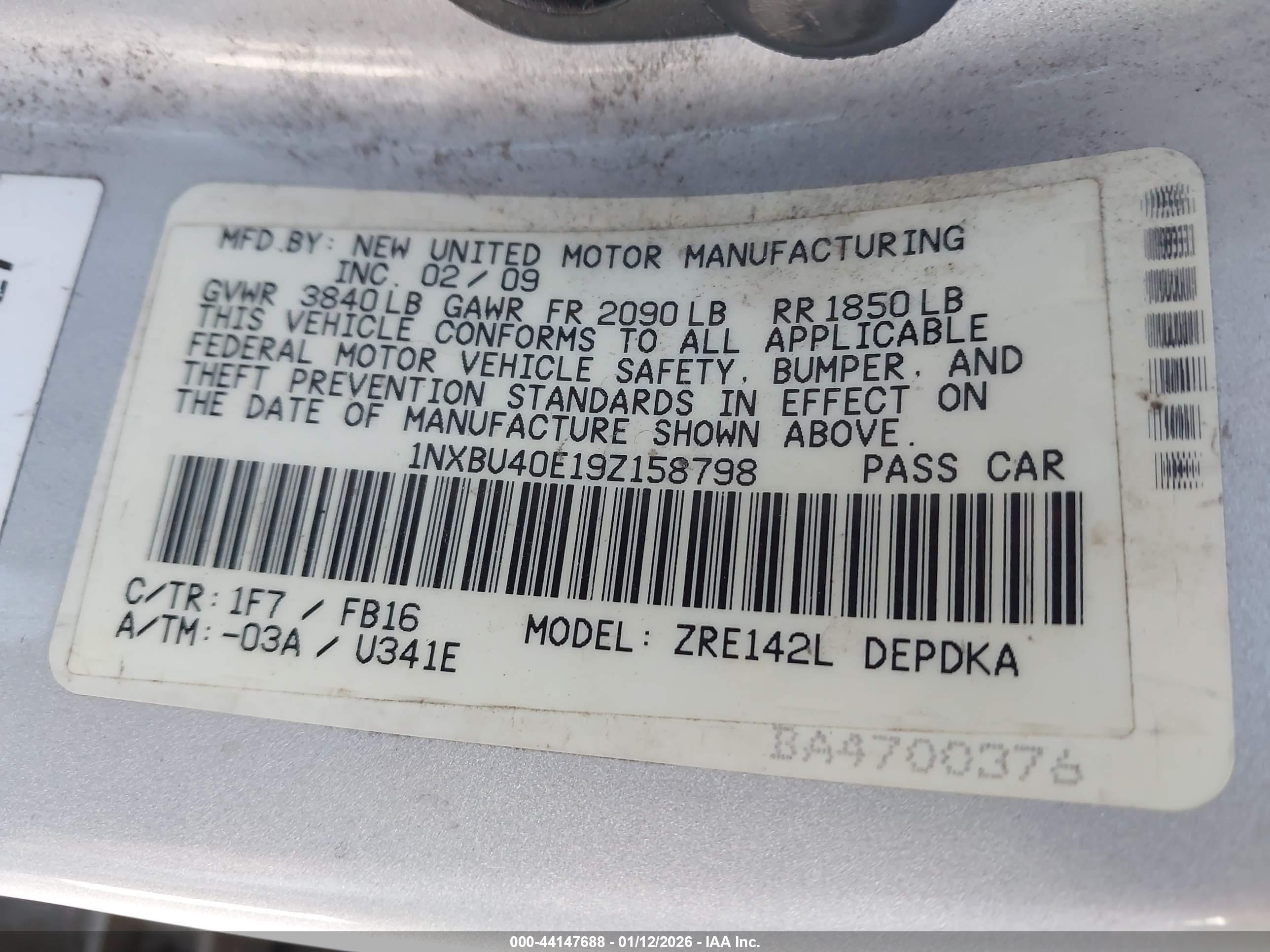 TOYOTA COROLLA image 9