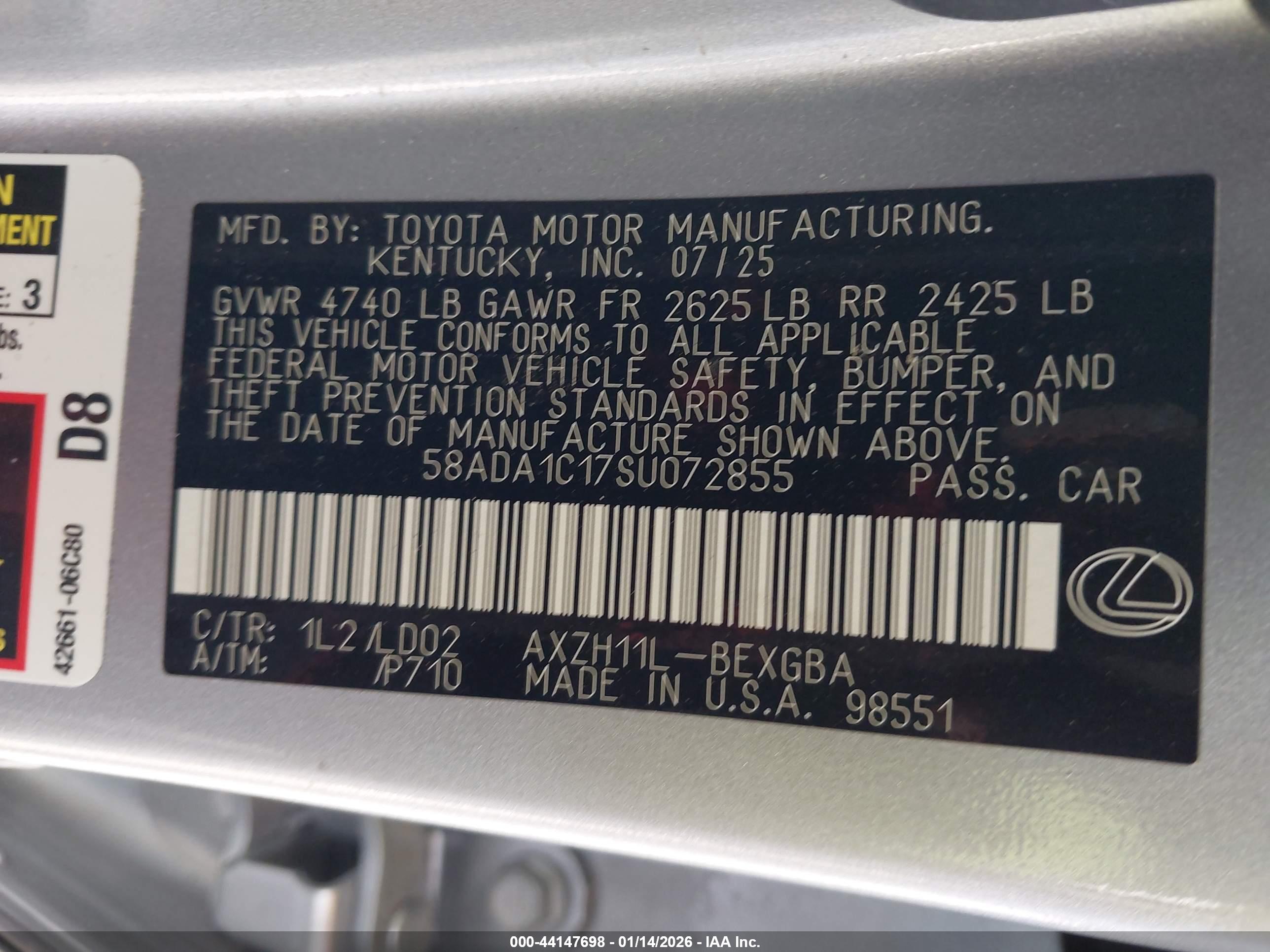 LEXUS ES image 9