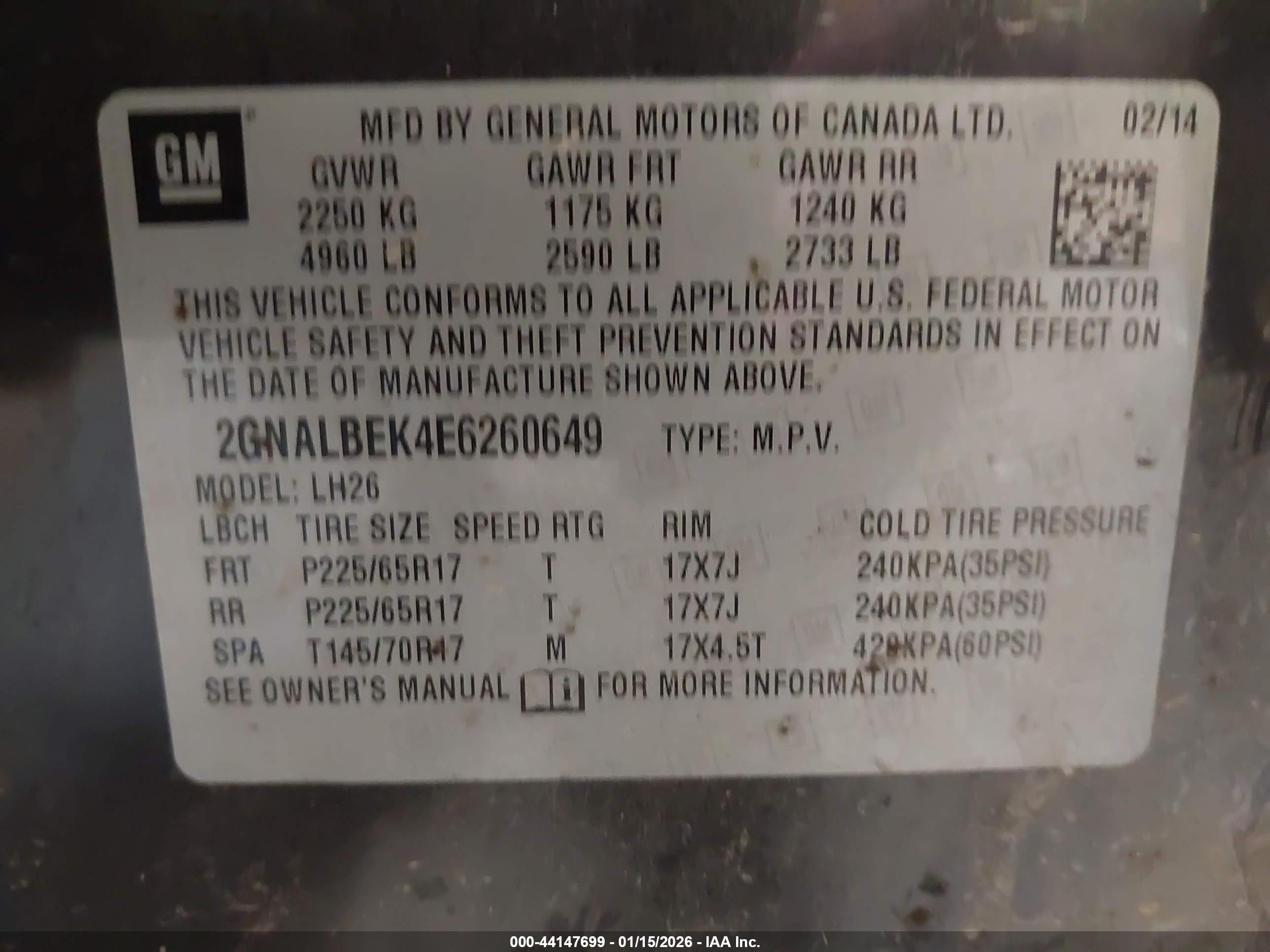 CHEVROLET EQUINOX image 9