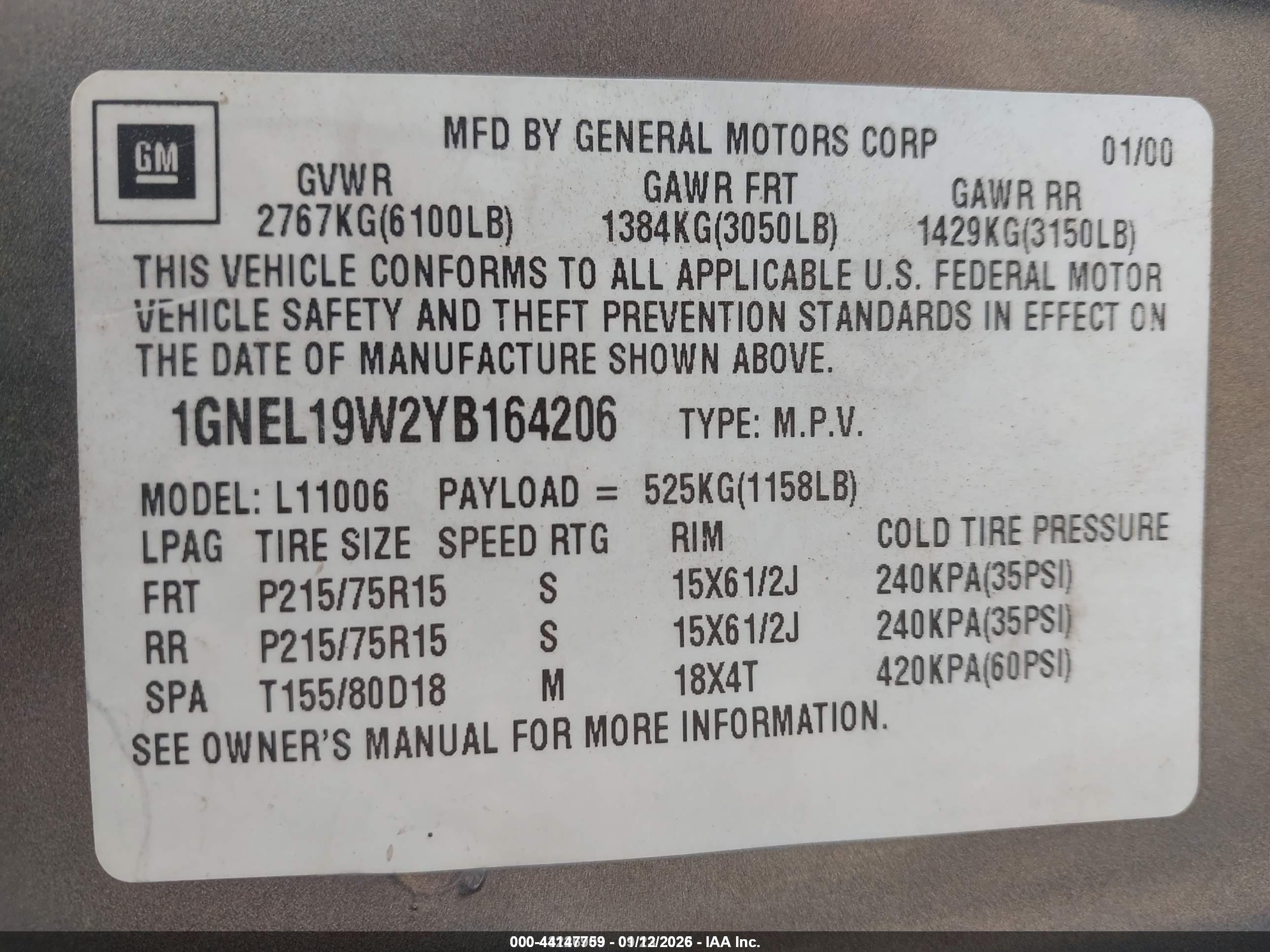CHEVROLET ASTRO image 9