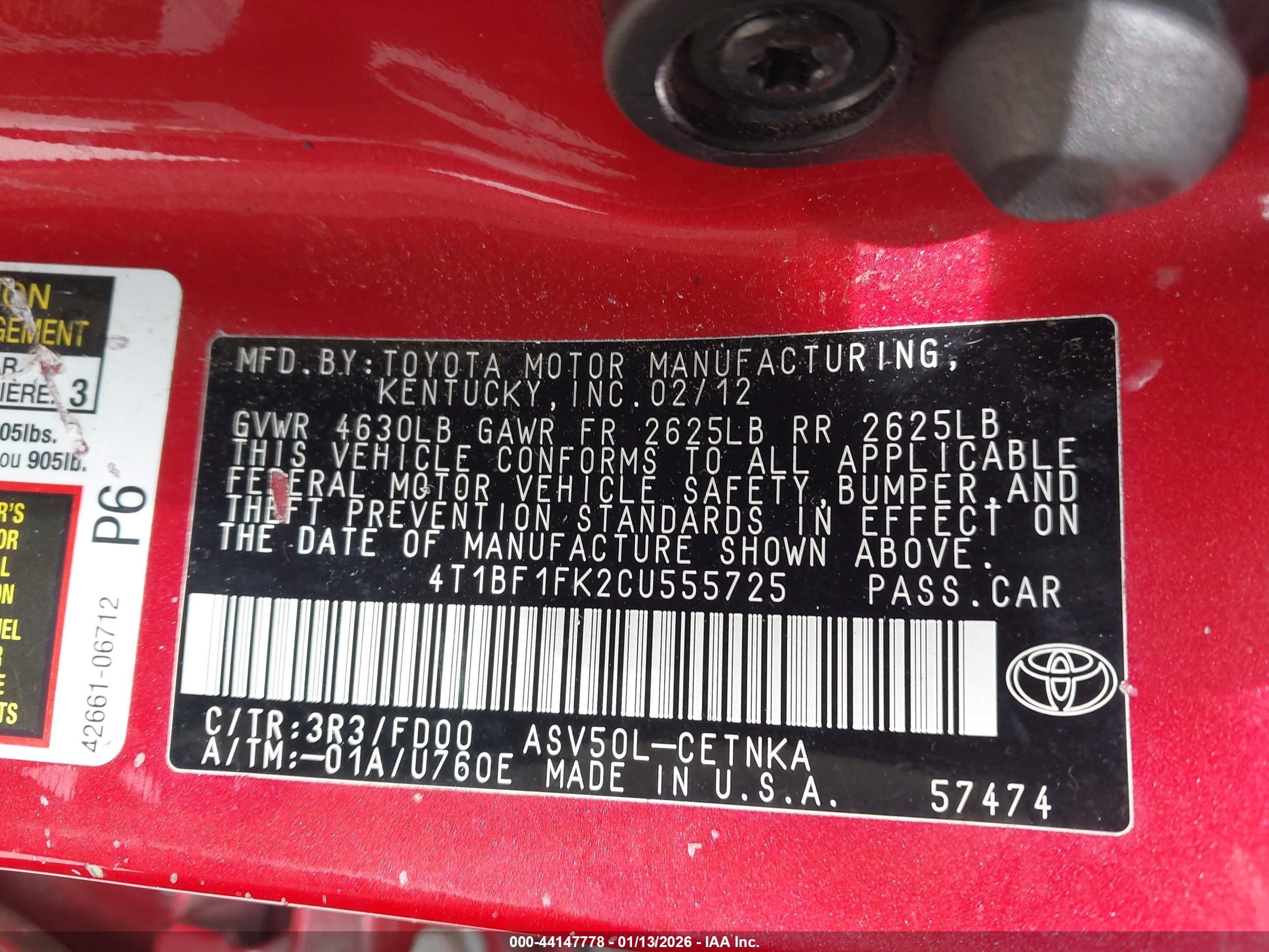 TOYOTA CAMRY image 9