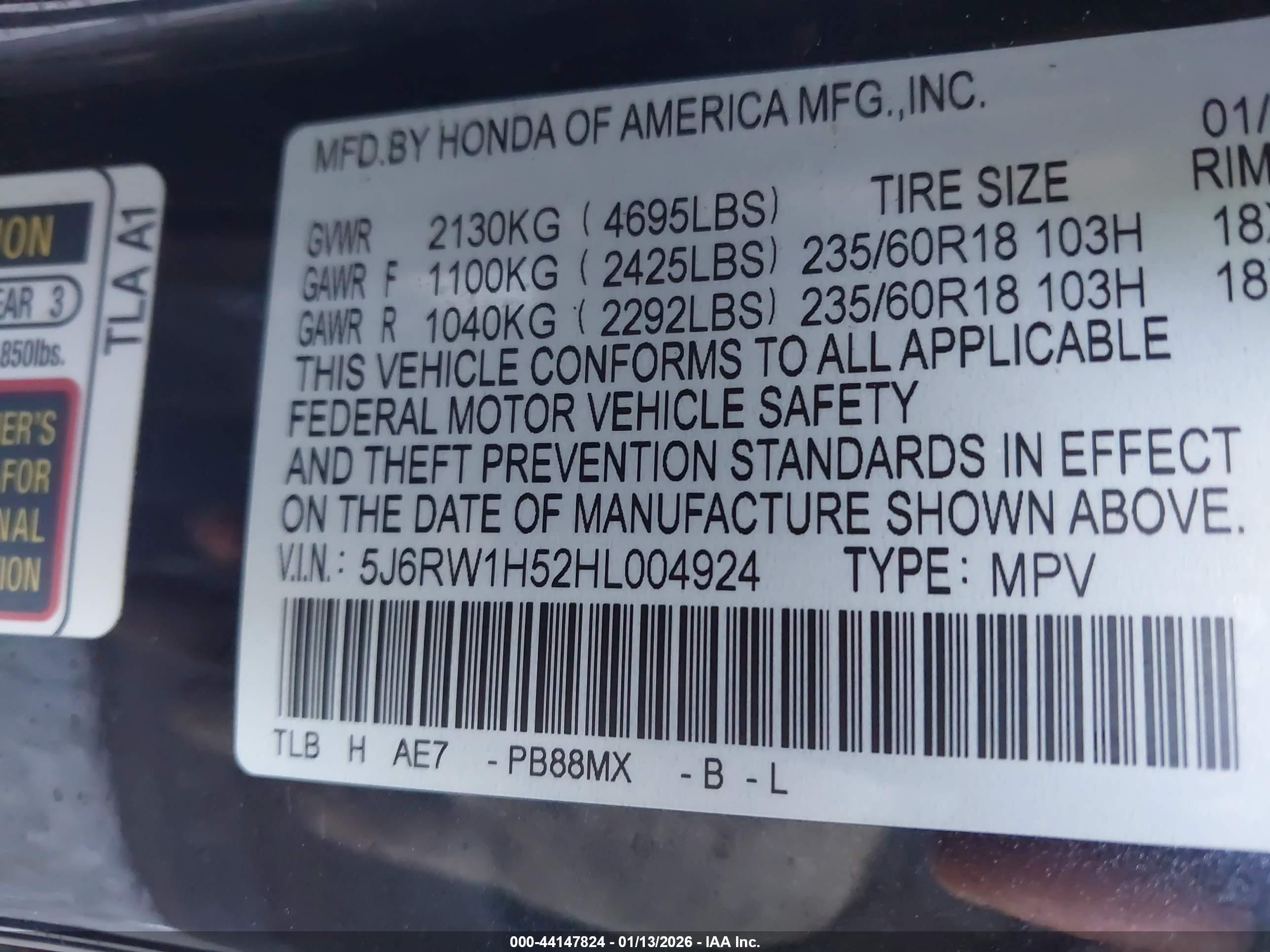 HONDA CR-V image 9