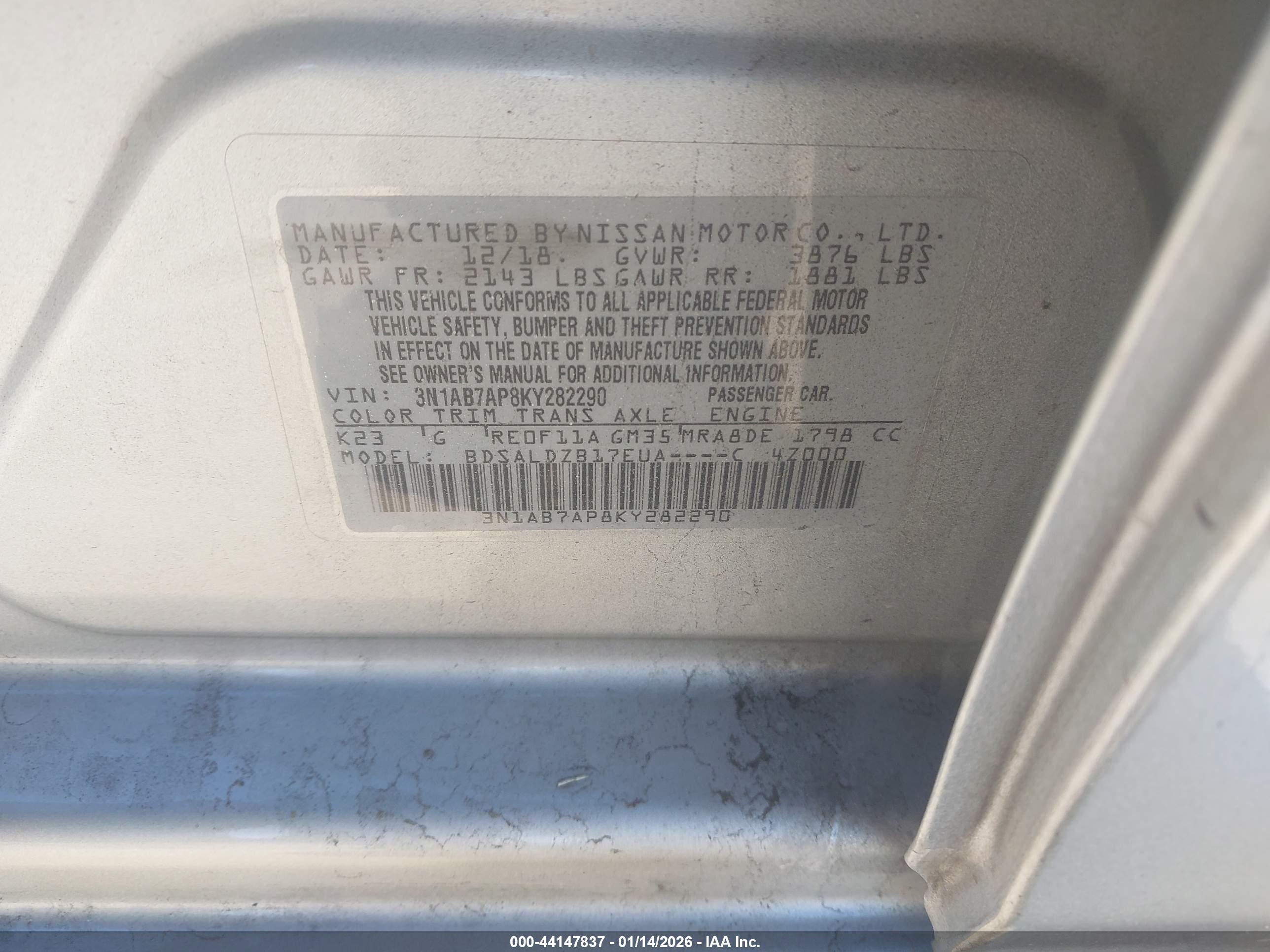 NISSAN SENTRA image 9
