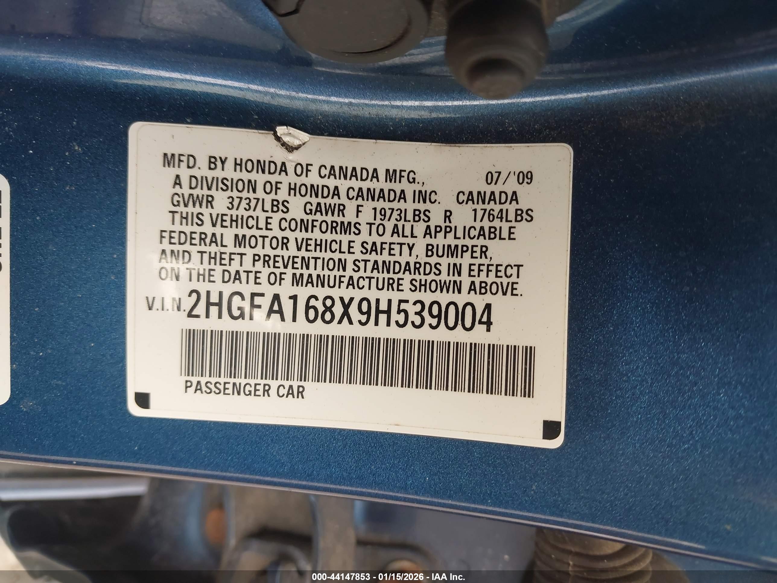 HONDA CIVIC image 9