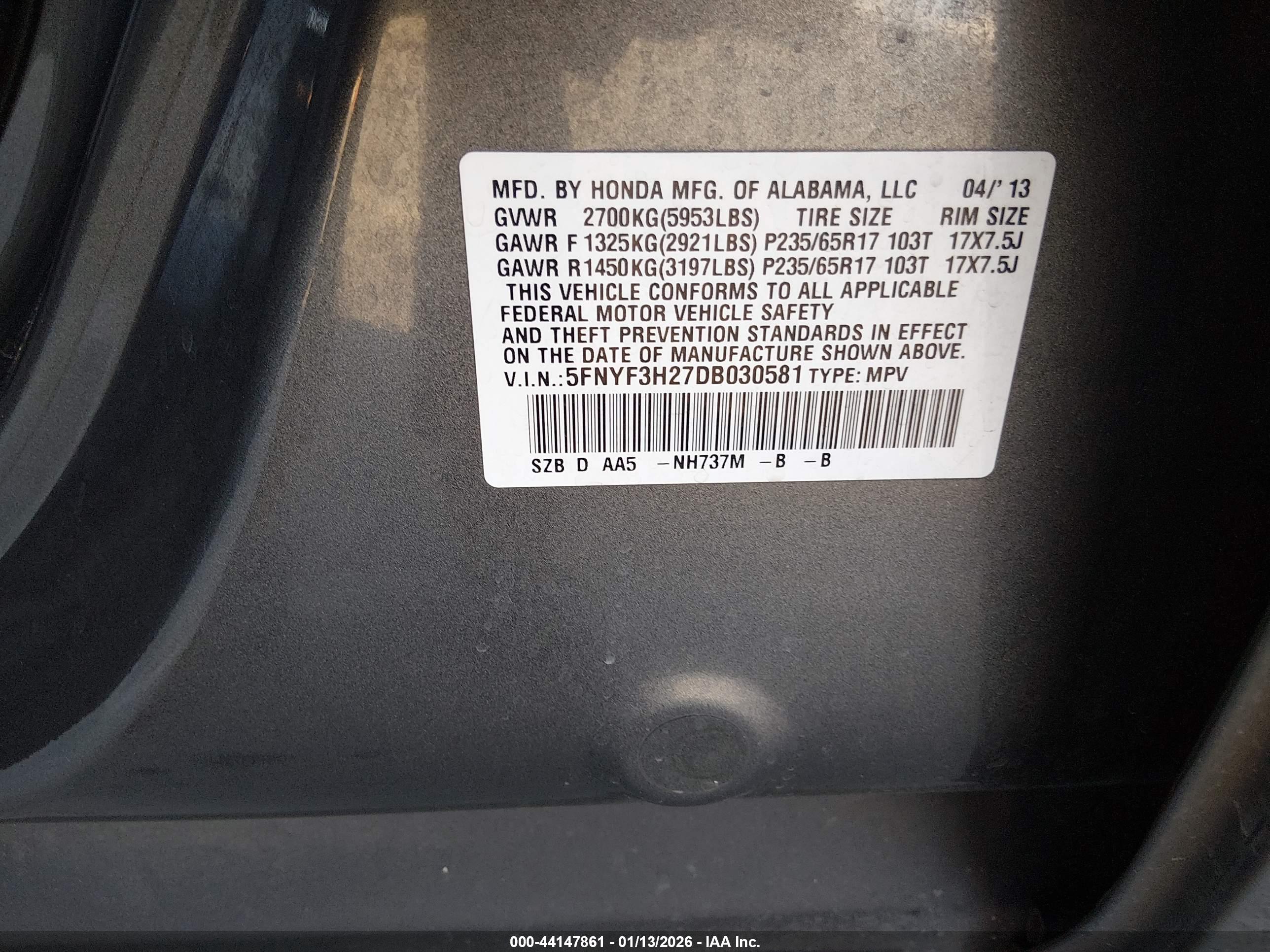 HONDA PILOT image 9